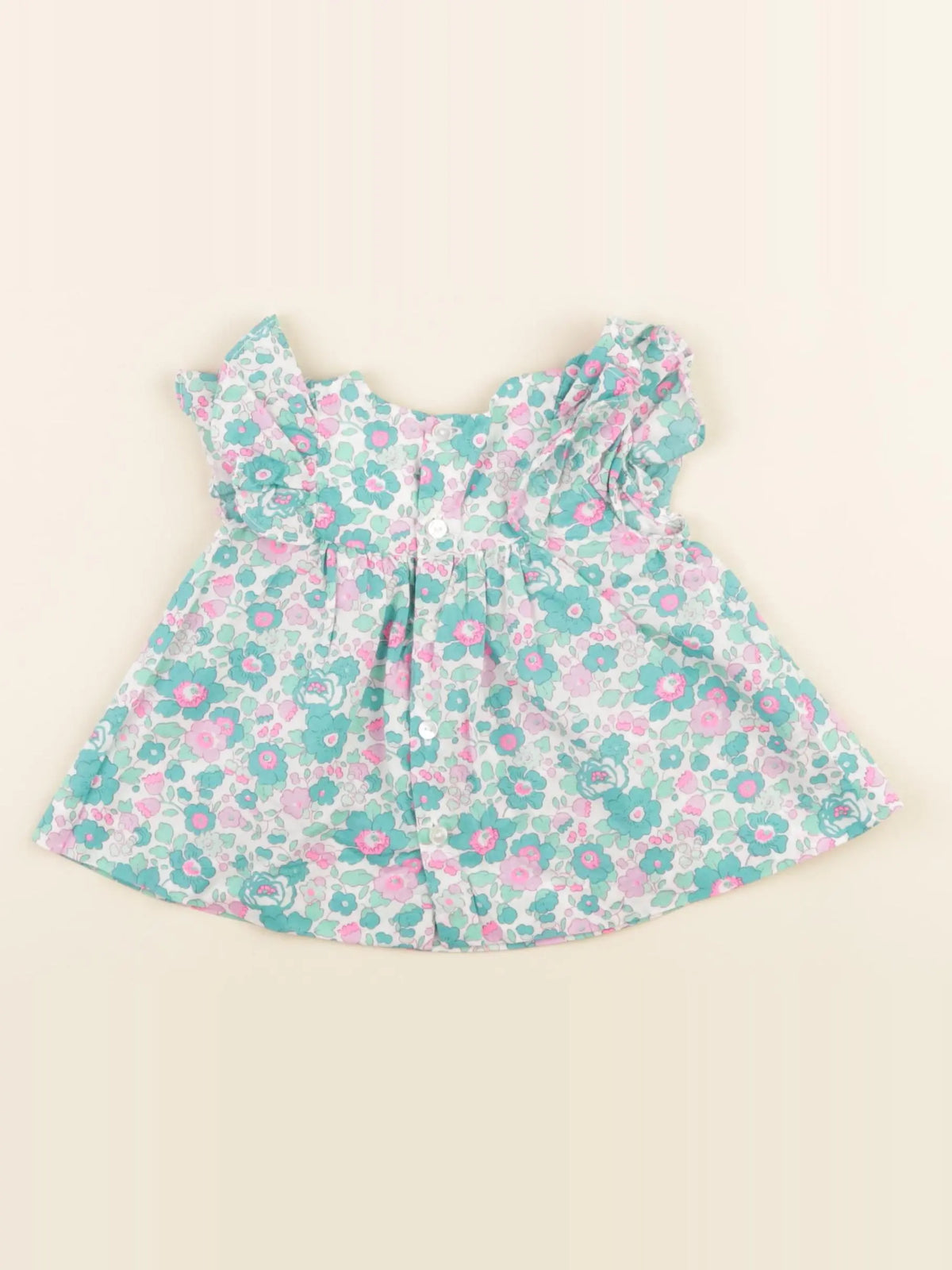 Jacadi - blouse liberty bleu - 6 mois