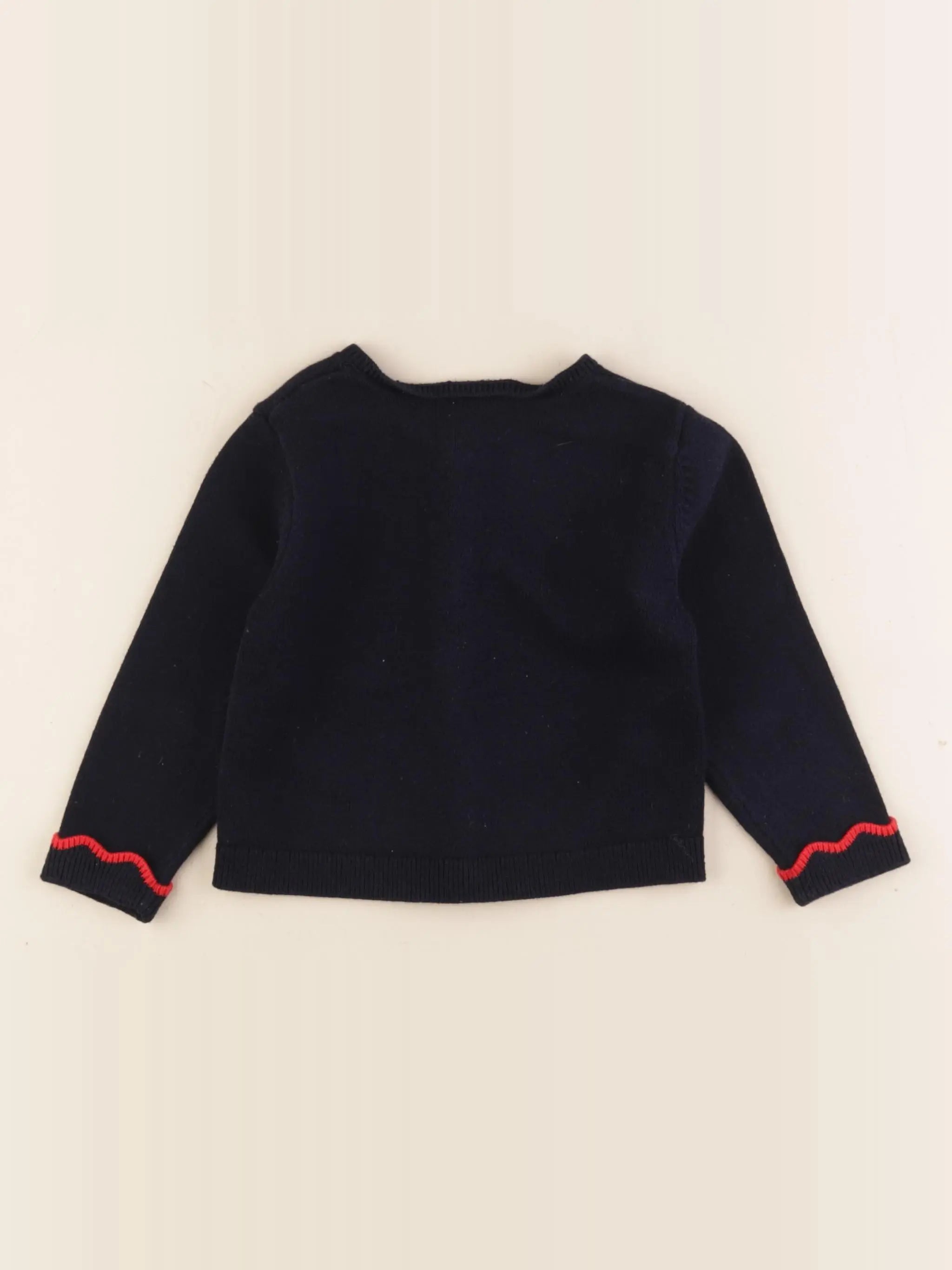 Jacadi - gilet bleu - 24 mois