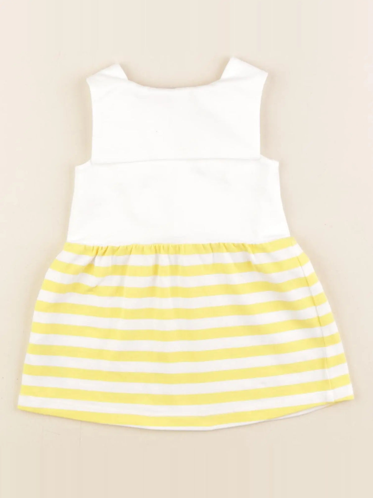 Jacadi - robe blanc, jaune - 6 mois