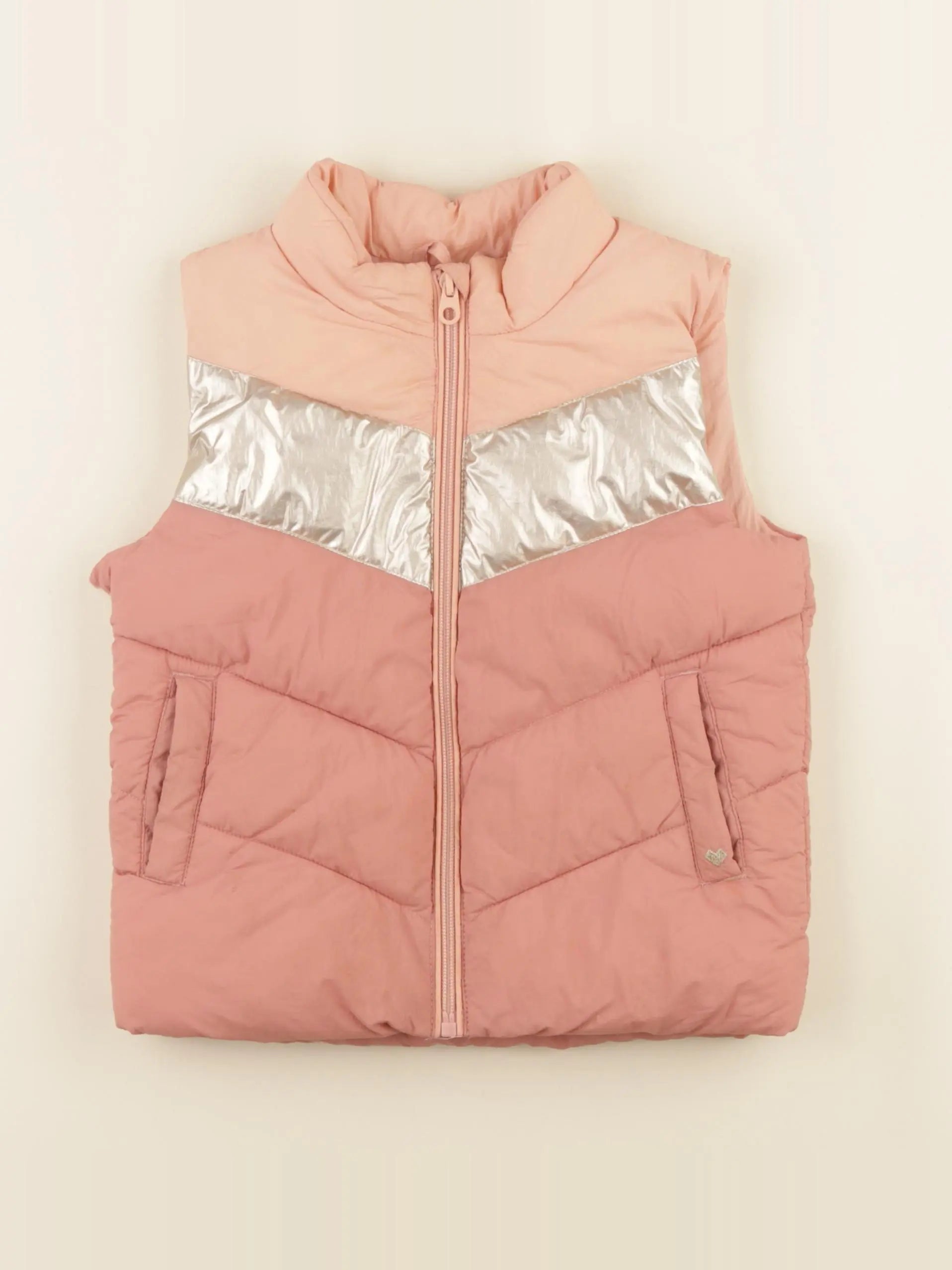 Vertbaudet - doudoune rose - 5 ans