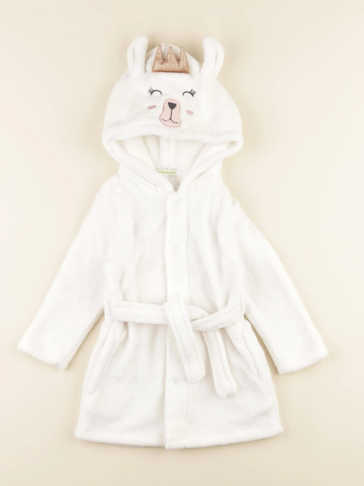 Vertbaudet - robe de chambre blanc - 3 ans