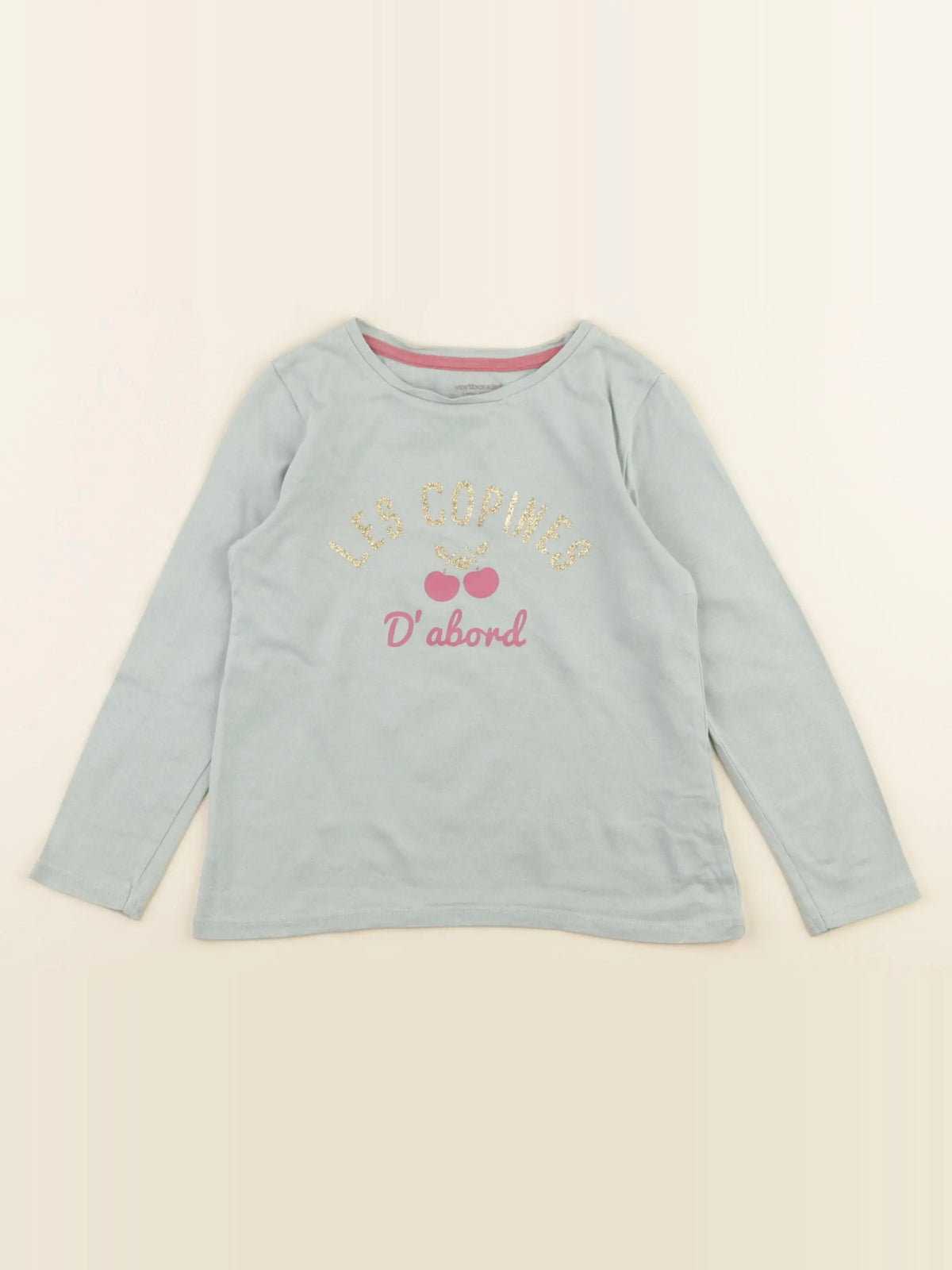 Vertbaudet - tee-shirt vert - 5 ans