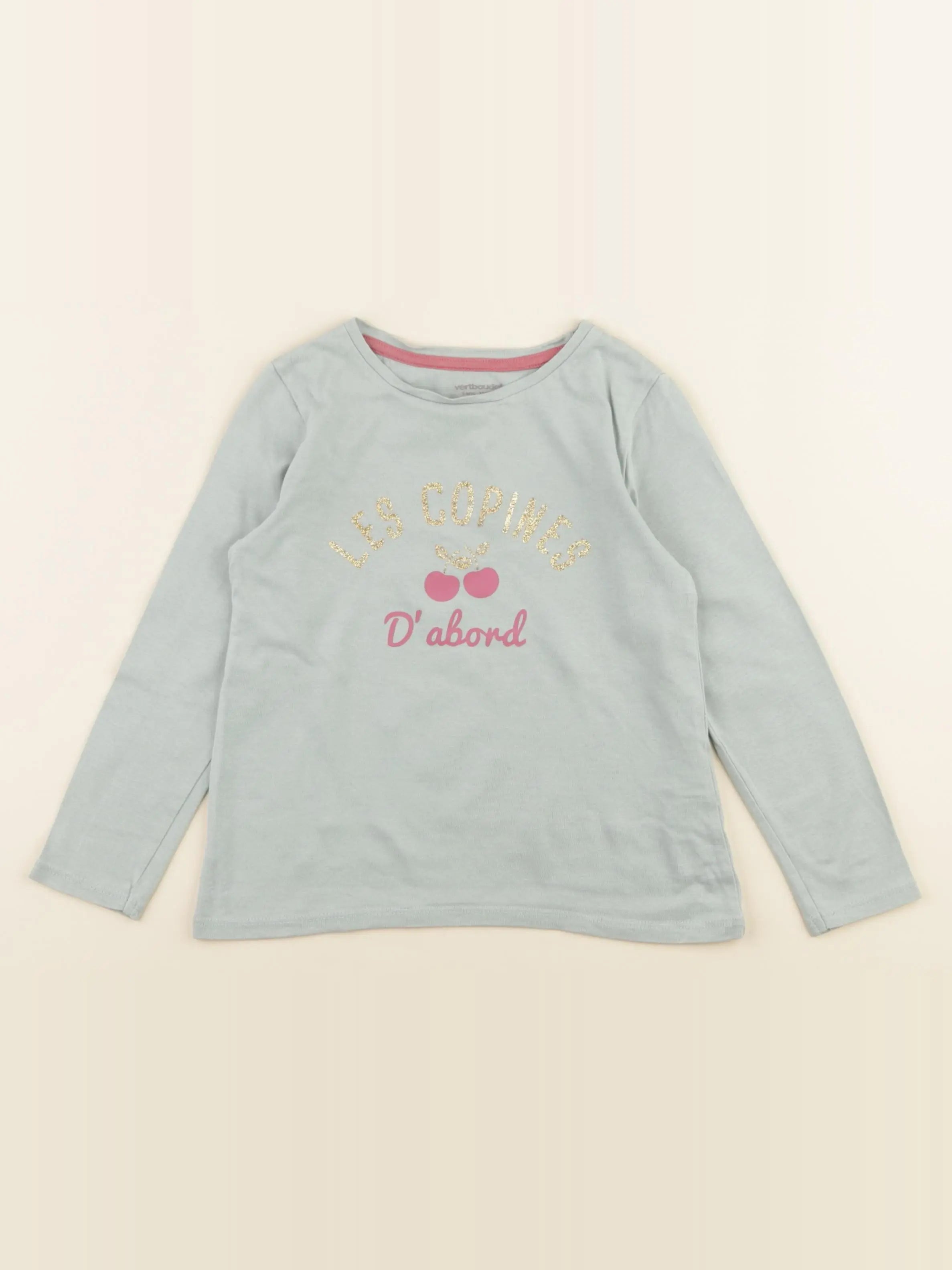 Vertbaudet - tee-shirt vert - 5 ans