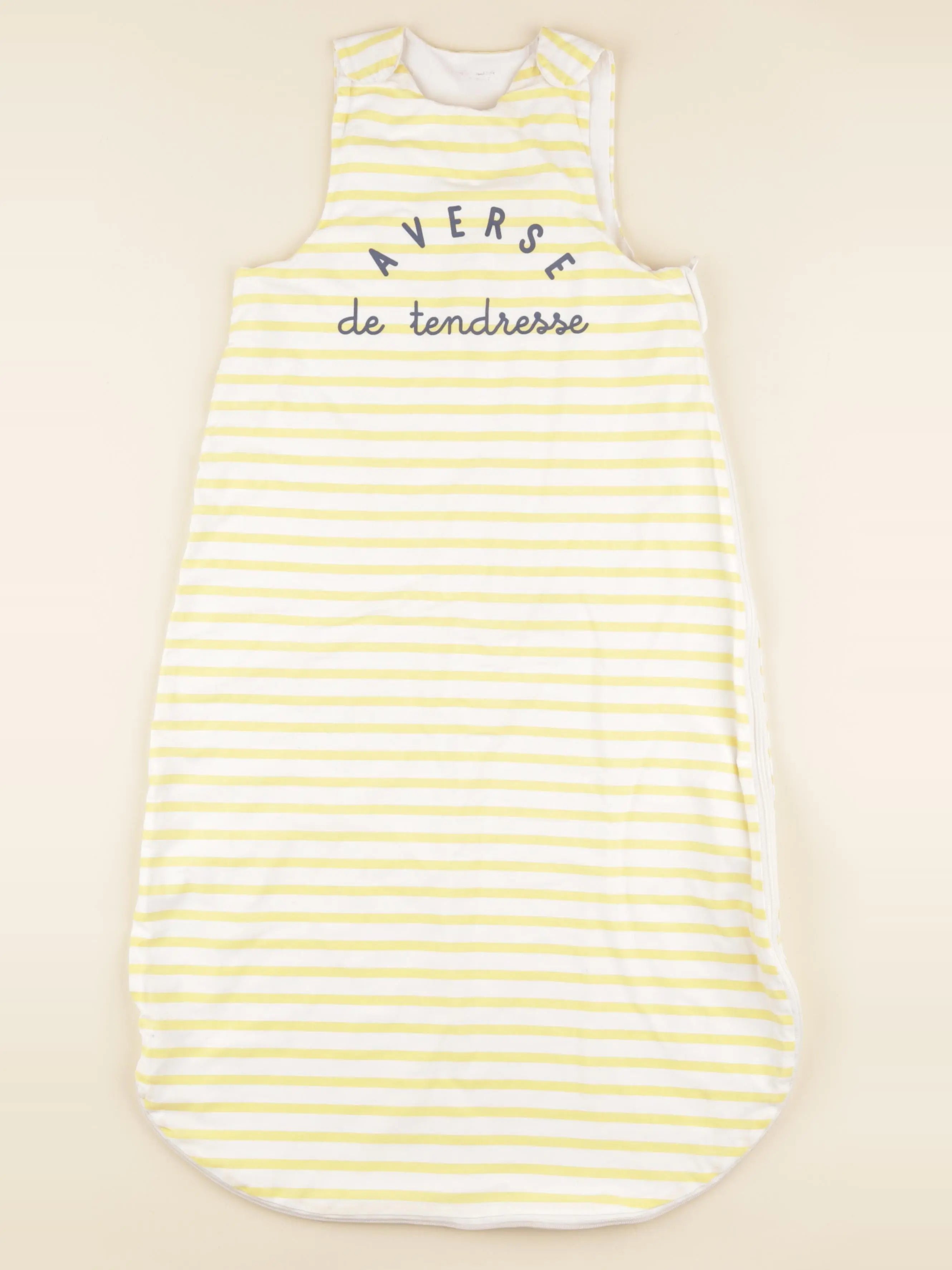 Vertbaudet - gigoteuse blanc, jaune - 6/18 mois