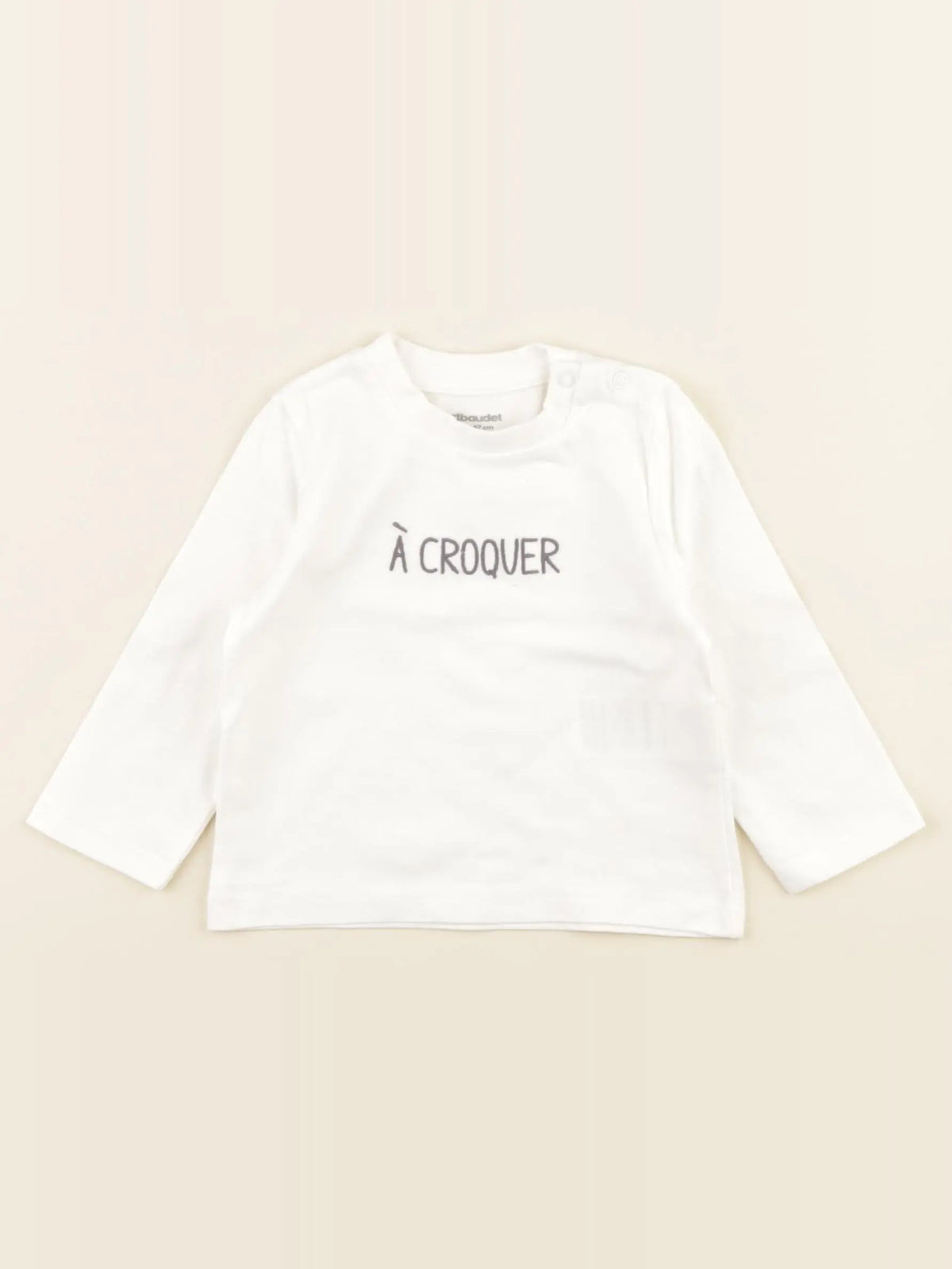 Vertbaudet - tee-shirt blanc - 6 mois