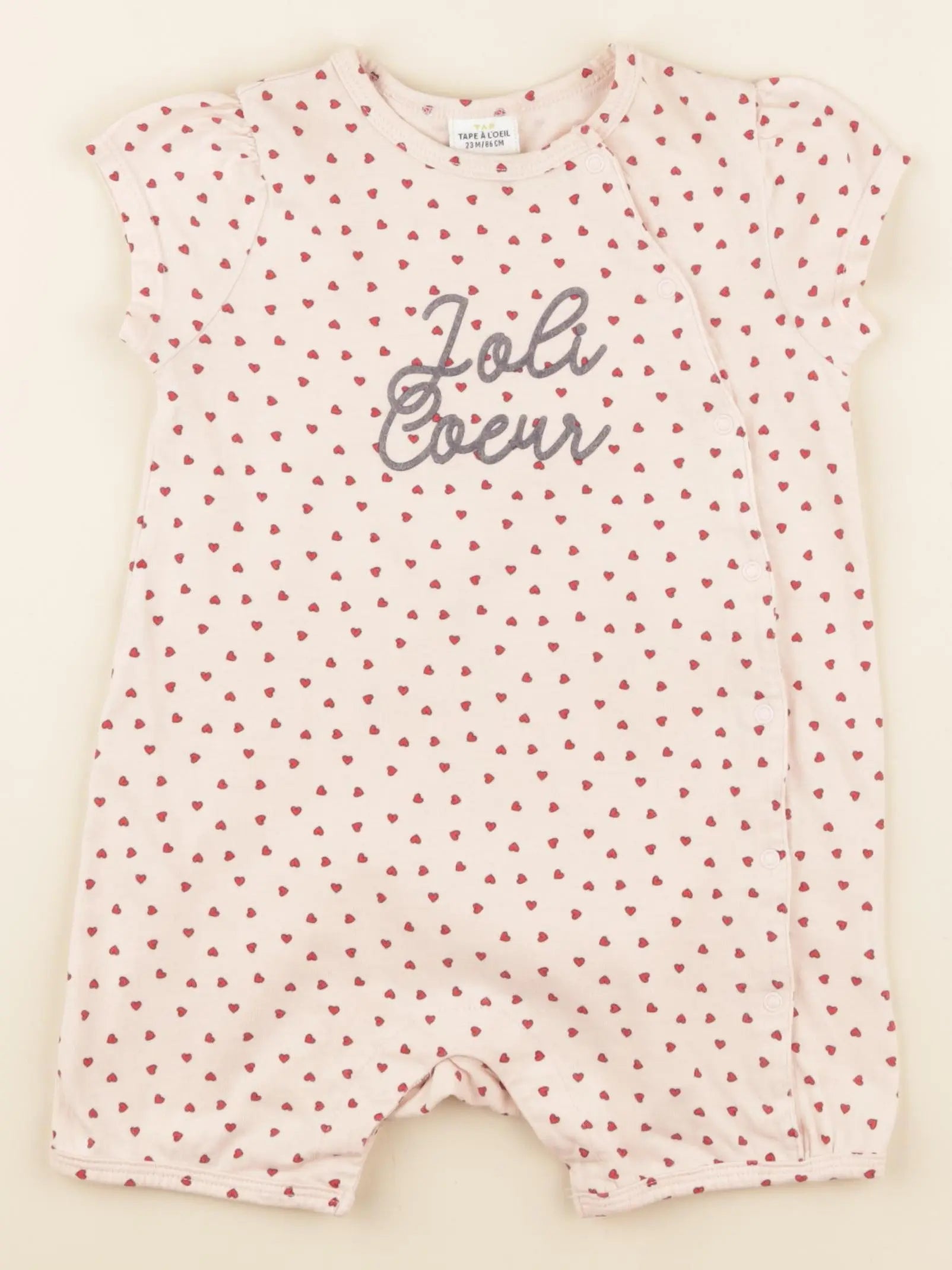 Tape à l'oeil - pyjama coton rose - 24 mois