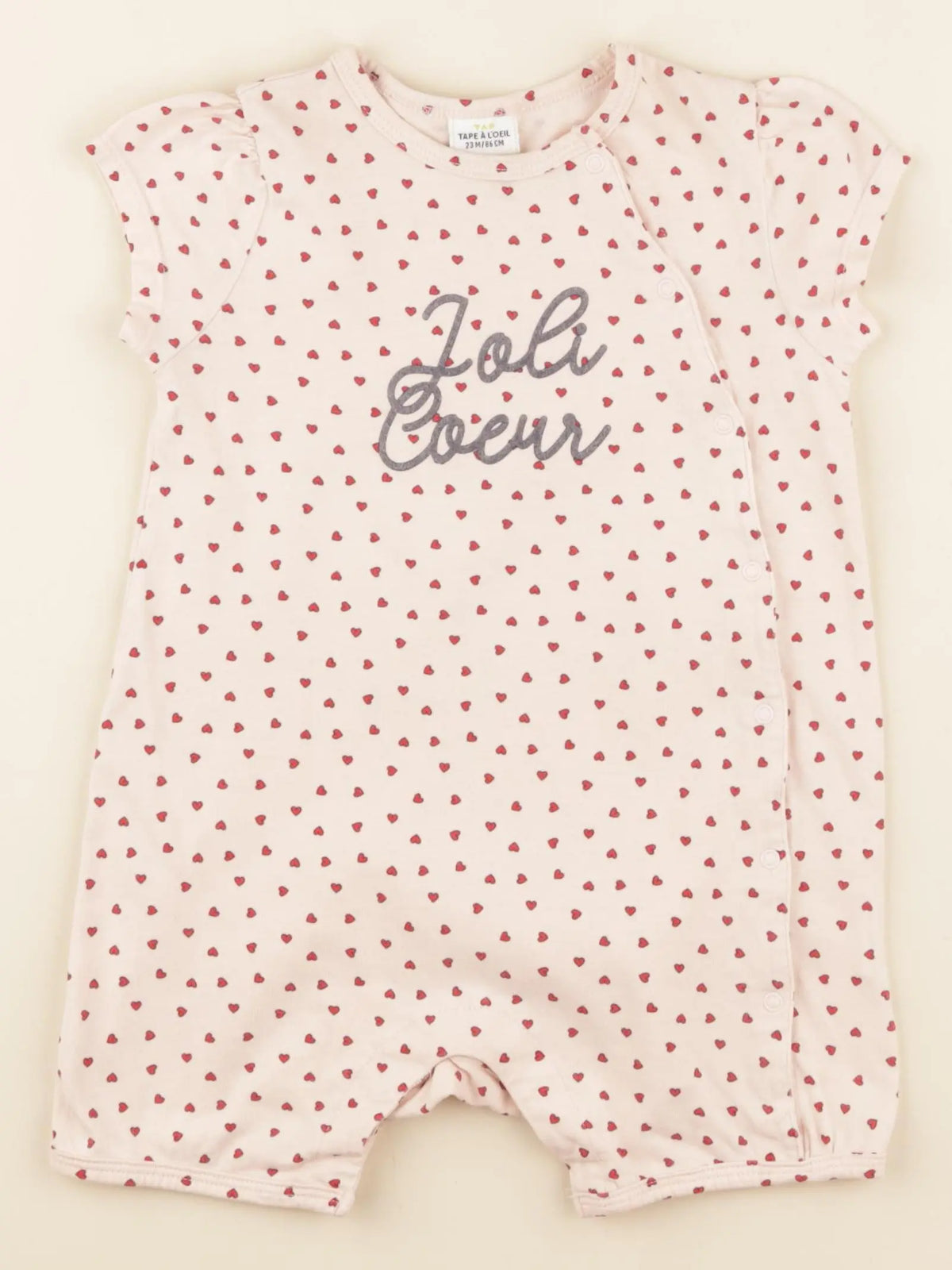 Tape à l'oeil - pyjama coton rose - 24 mois