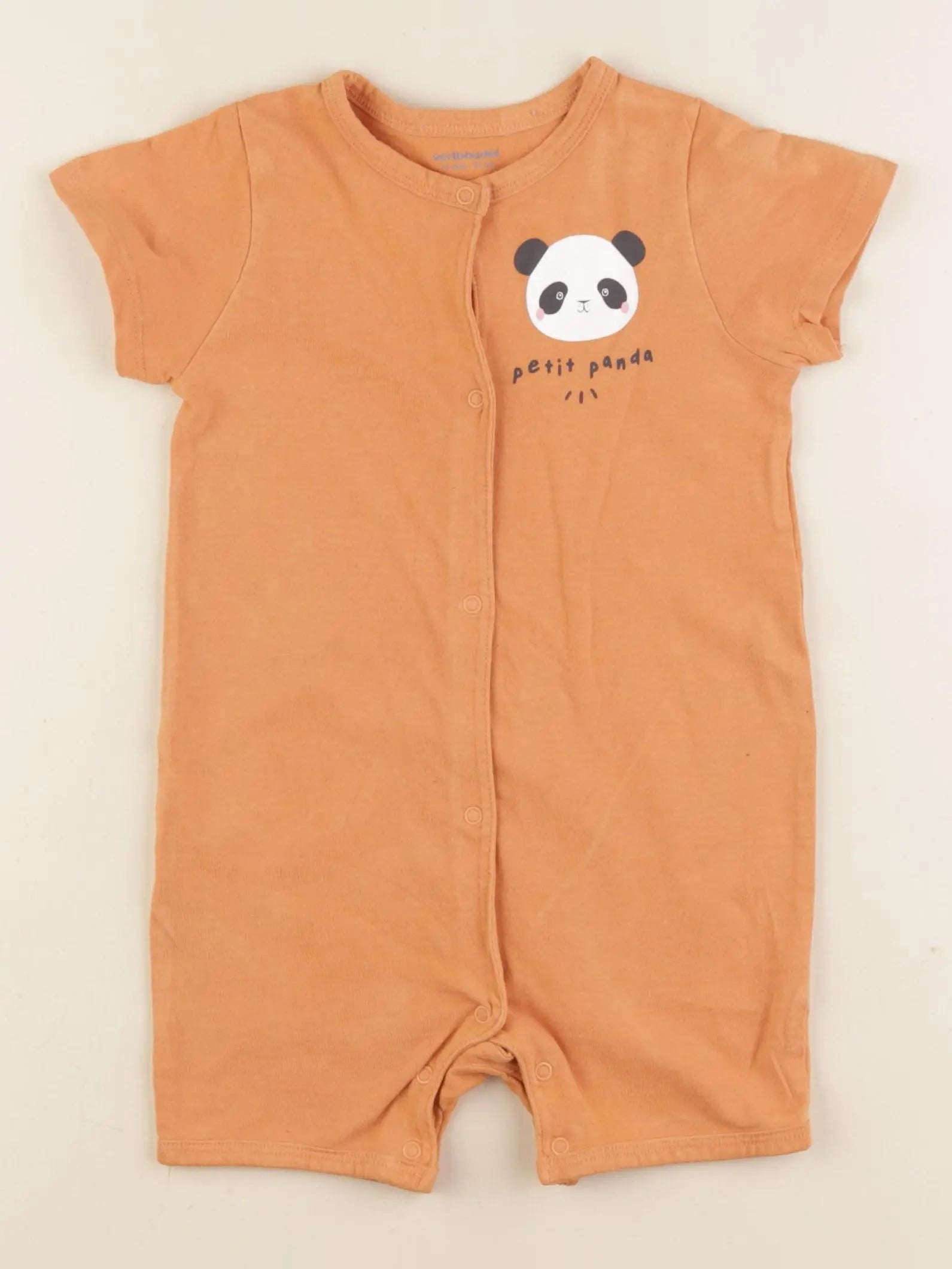 Vertbaudet - pyjama coton orange - 18 mois