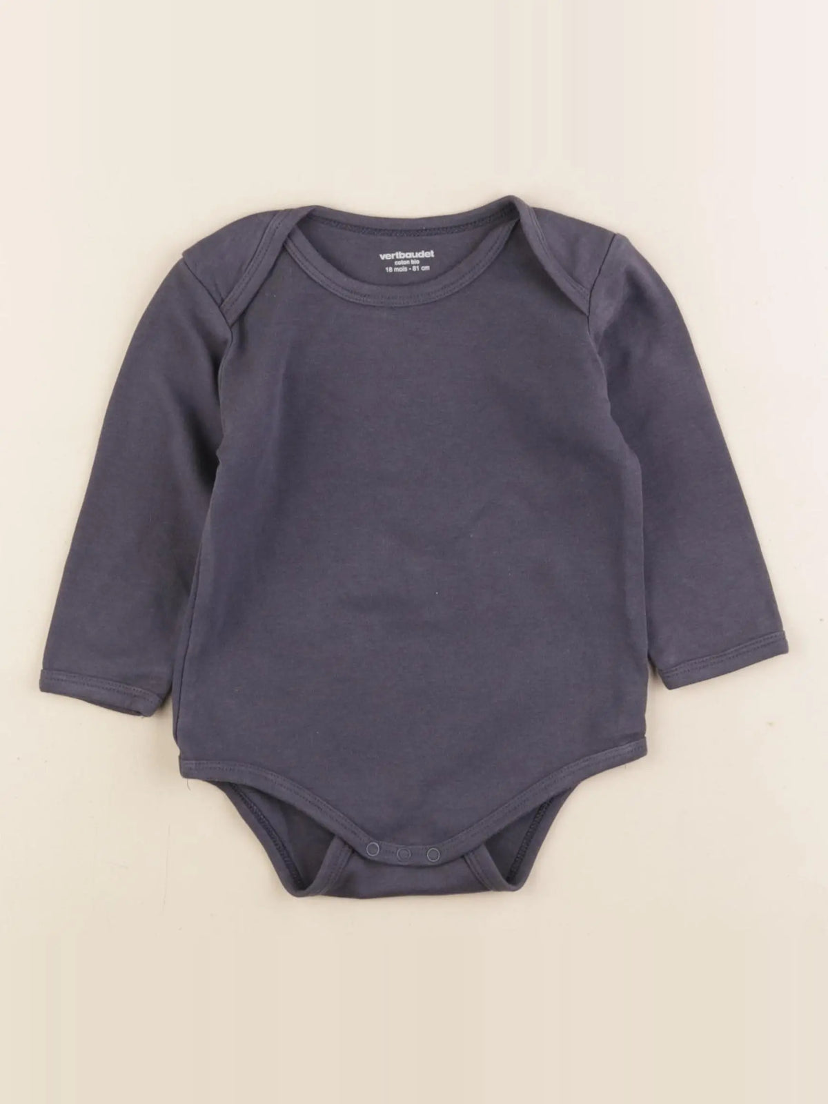 Vertbaudet - body gris - 18 mois