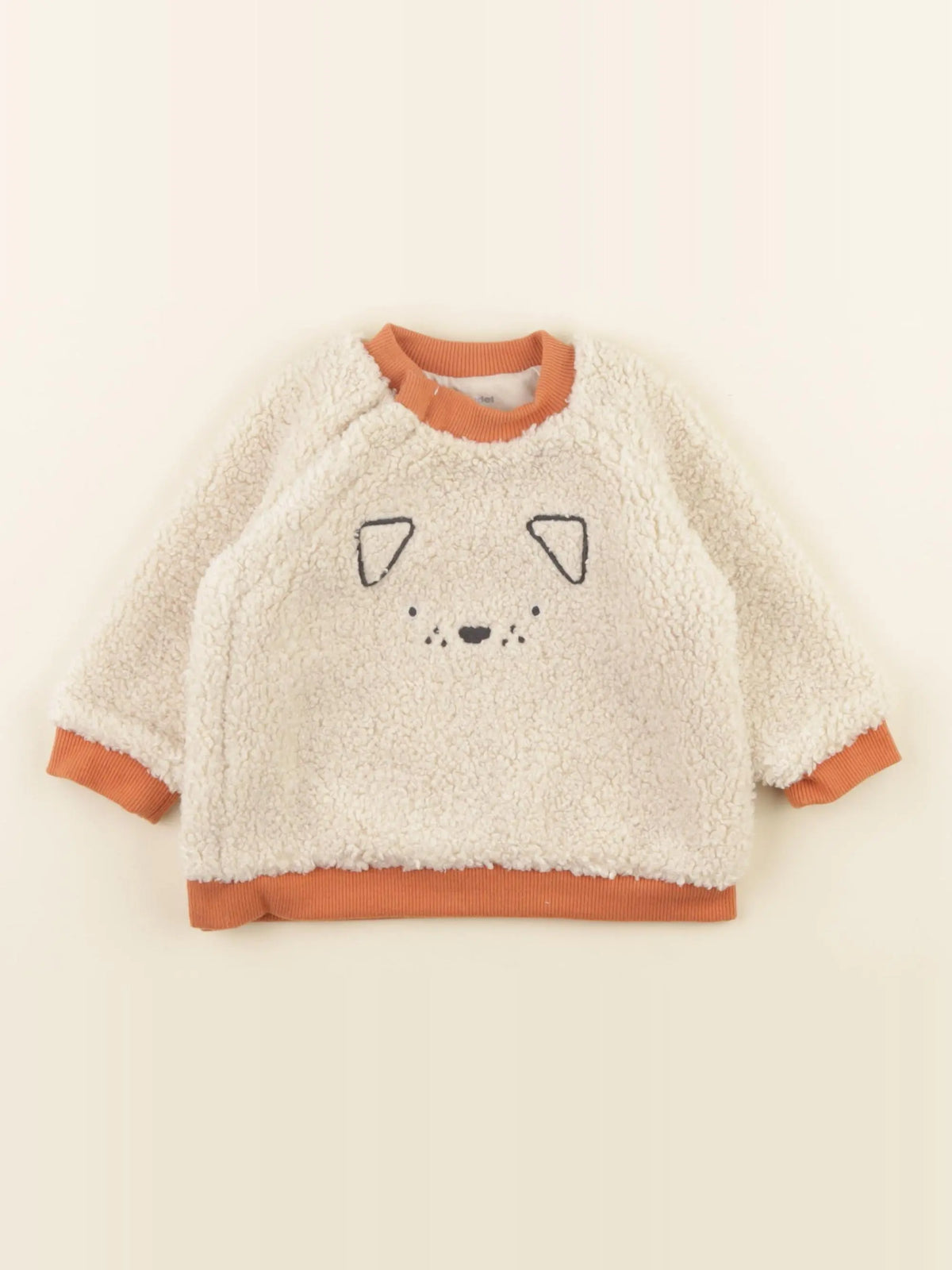 Vertbaudet - polaire beige - 9 mois