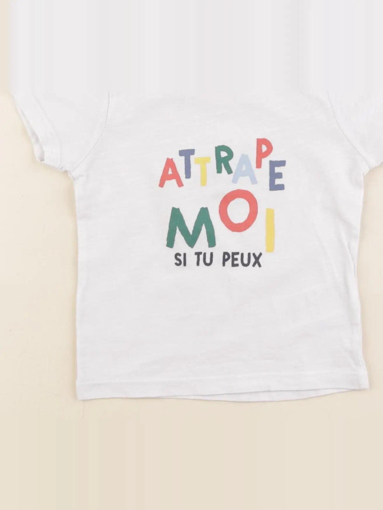Vertbaudet - tee-shirt blanc - 12 mois