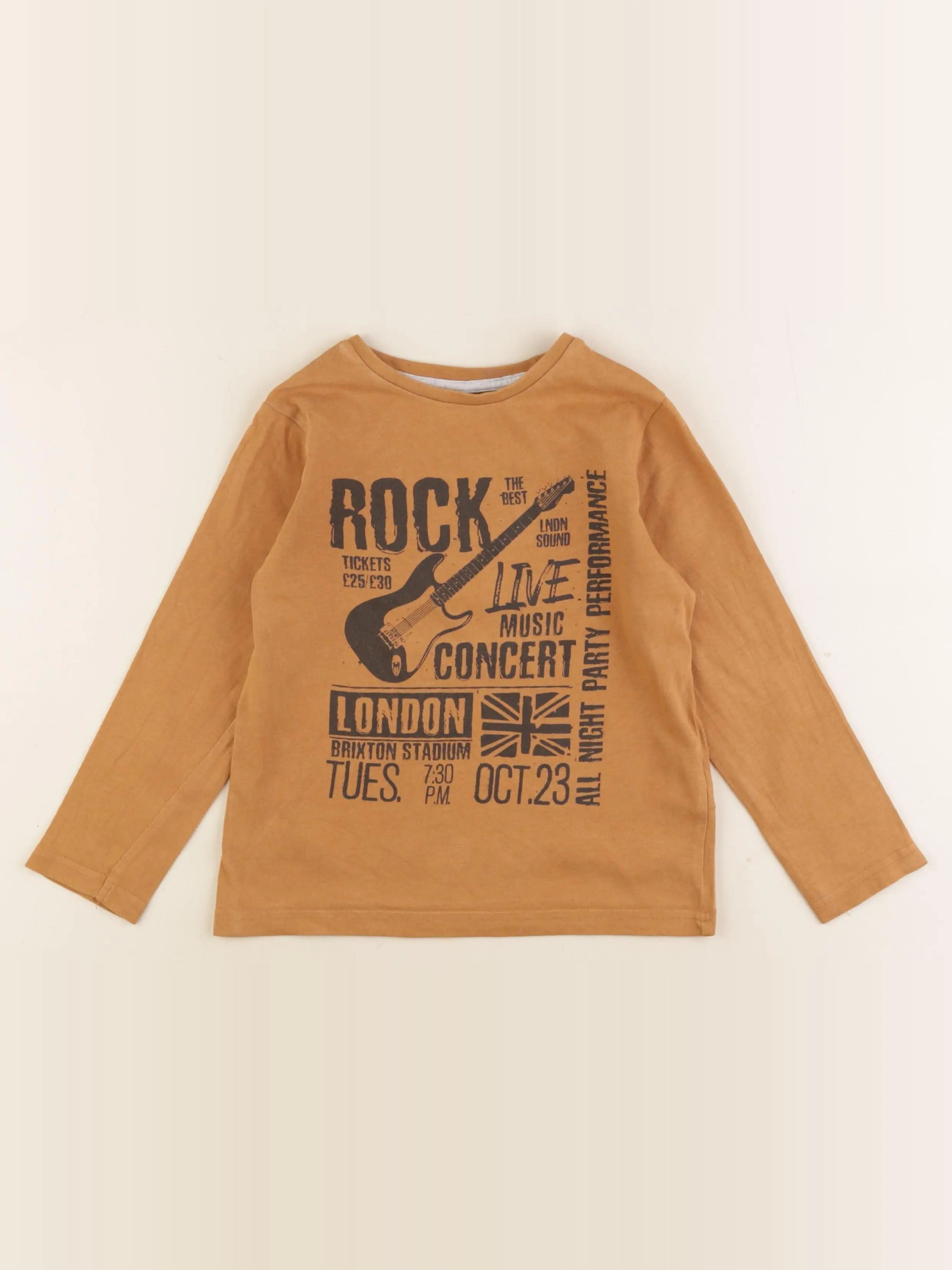 Vertbaudet - tee-shirt jaune - 5 ans