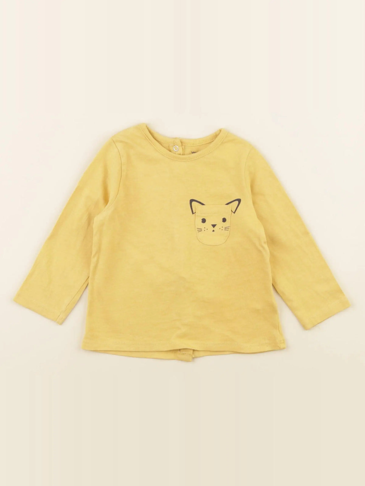 Vertbaudet - tee-shirt jaune - 9 mois