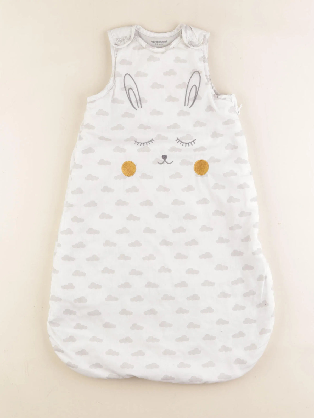 Vertbaudet - gigoteuse TOG 2 blanc, gris - 0/6 mois