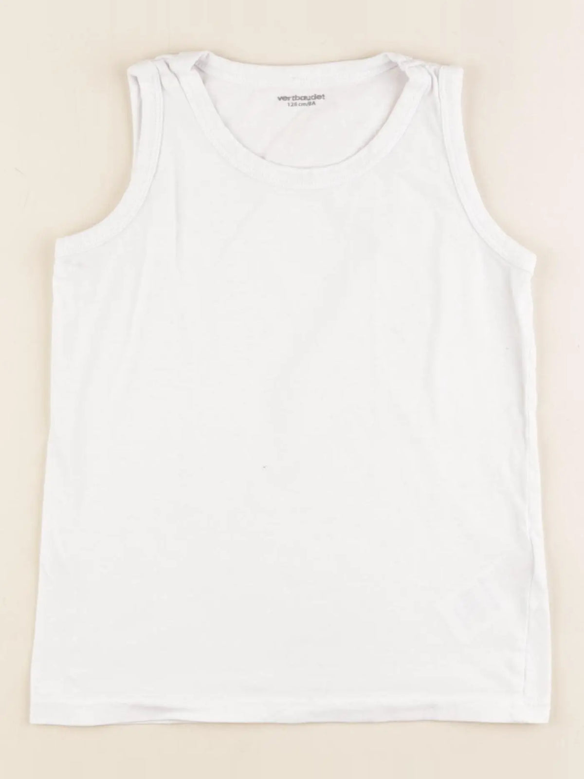 Vertbaudet - débardeur blanc - 8 ans