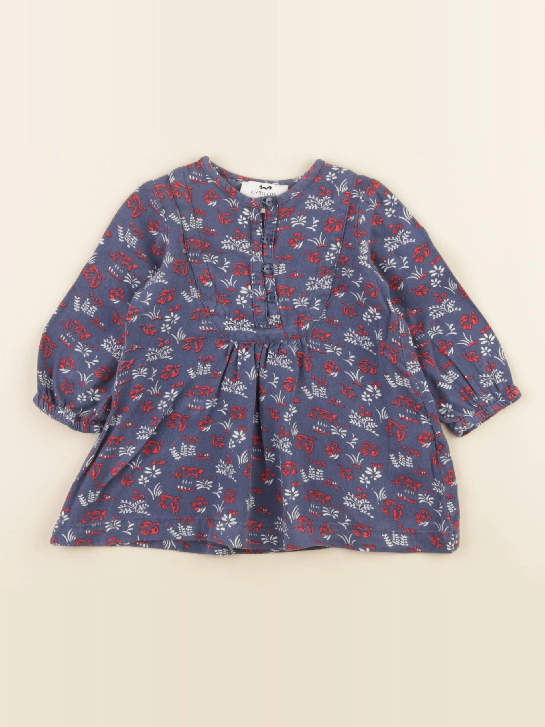 Cyrillus - robe multicolore - 6 mois