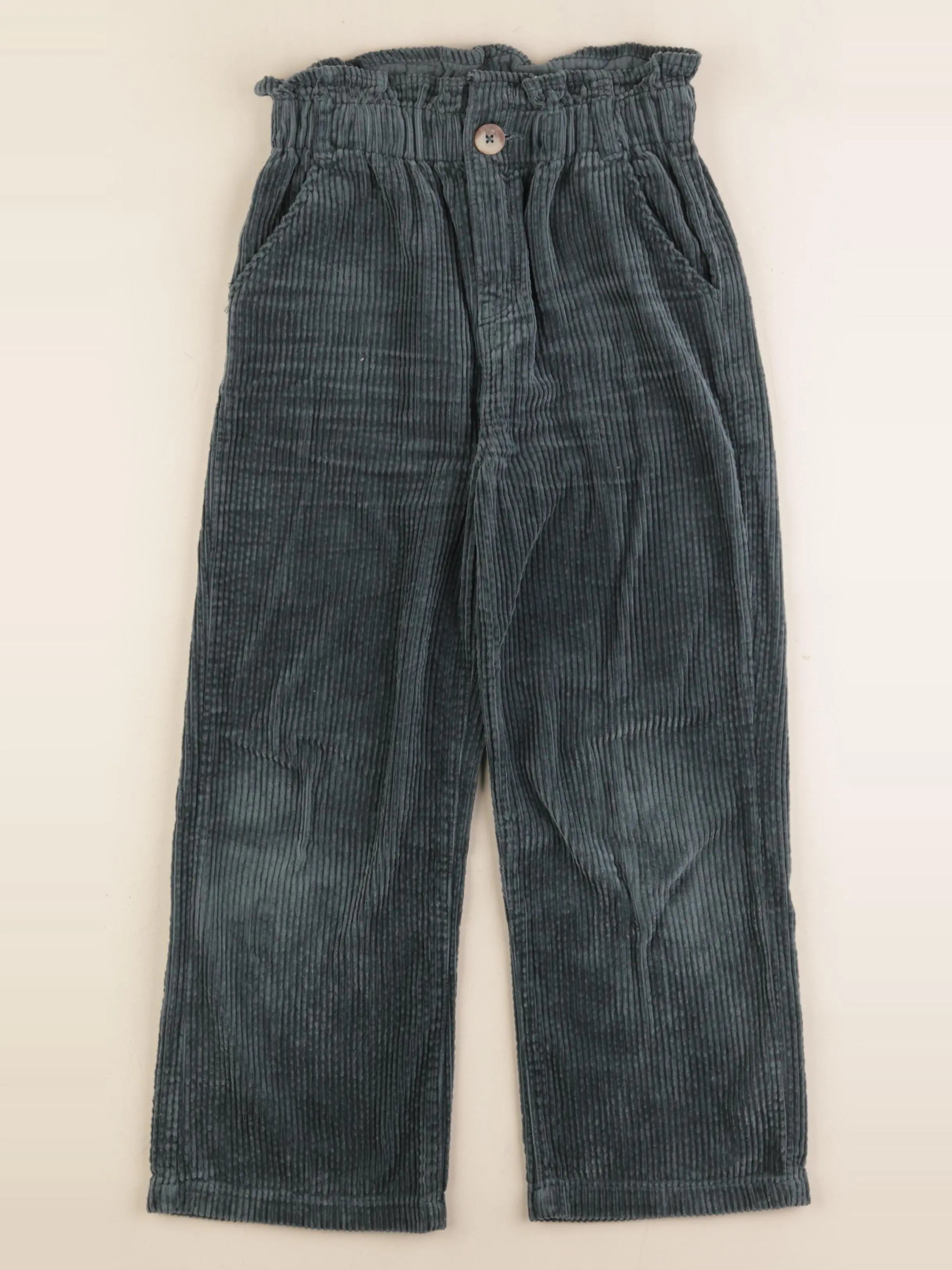 Vertbaudet - pantalon vert - 9 ans