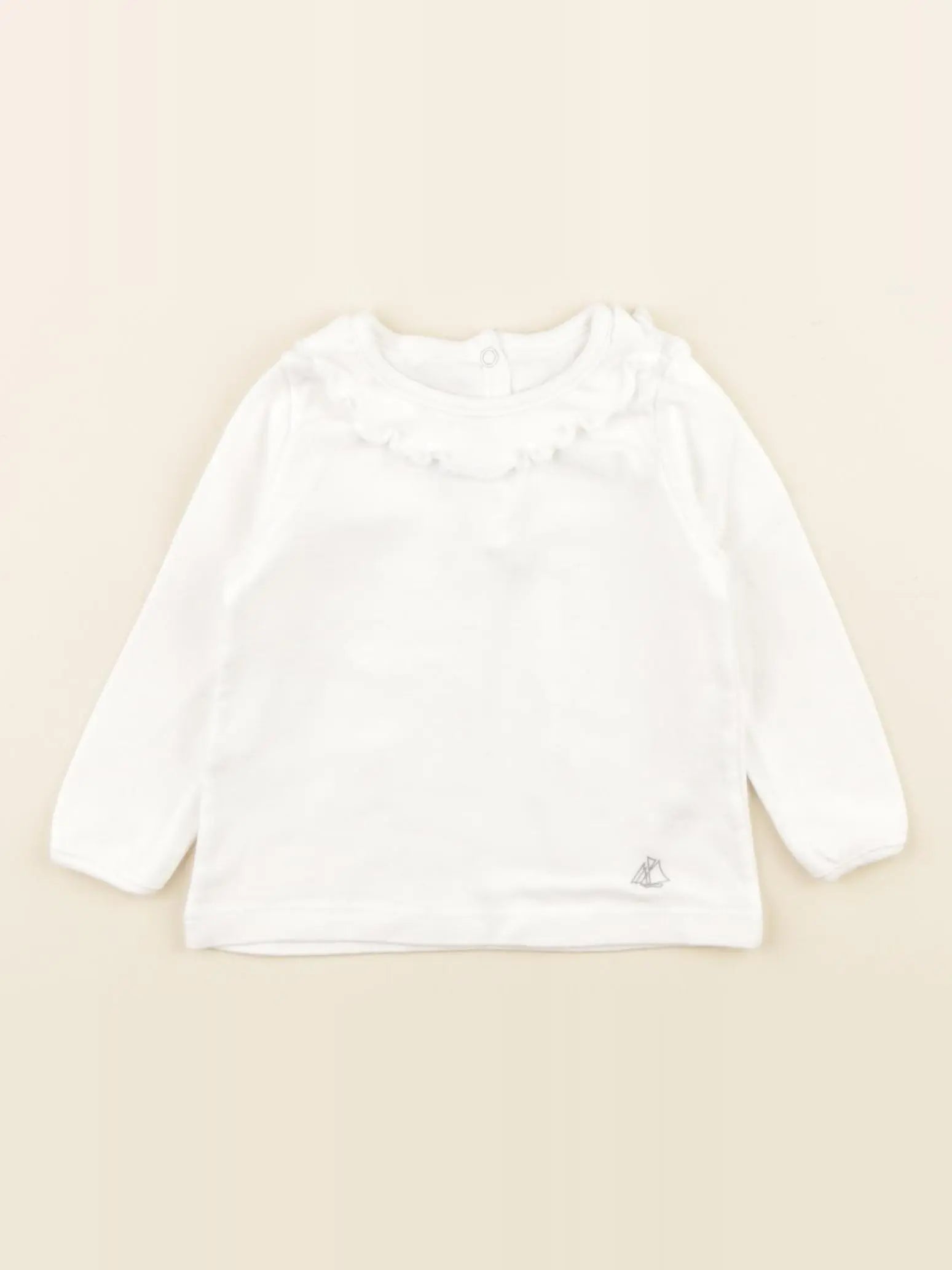 Petit Bateau - tee-shirt blanc - 6 mois