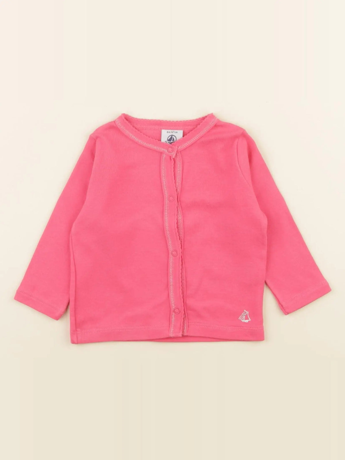 Petit Bateau - tee-shirt rose - 6 mois