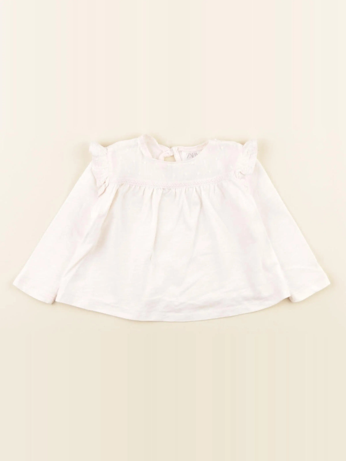 Zara - tee-shirt rose - 6/9 mois