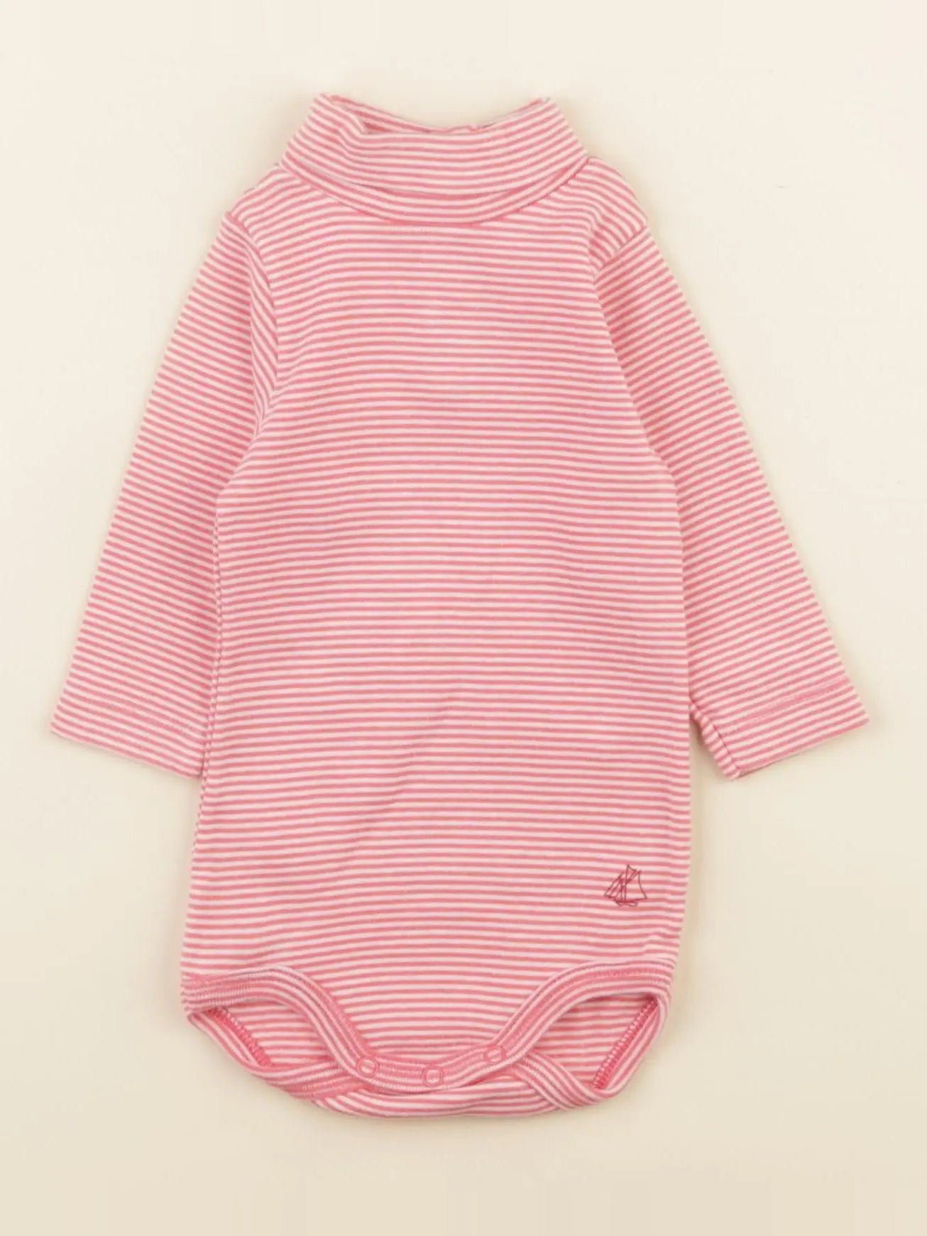 Petit Bateau - body rose - 3 mois