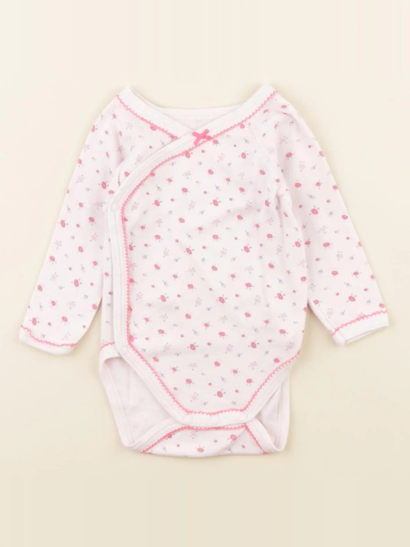 Petit Bateau - body rose - 3 mois