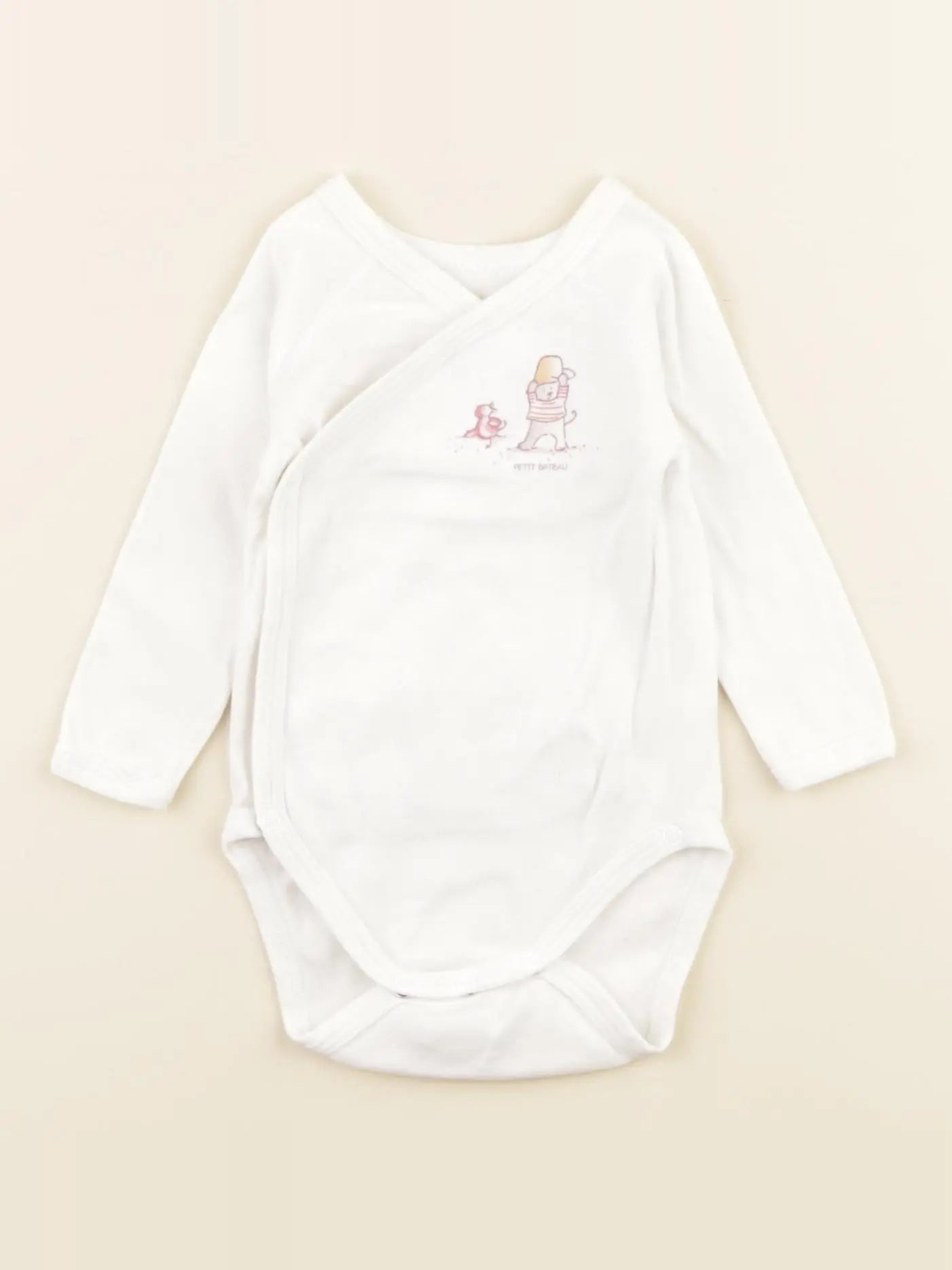 Petit Bateau - body blanc - 3 mois