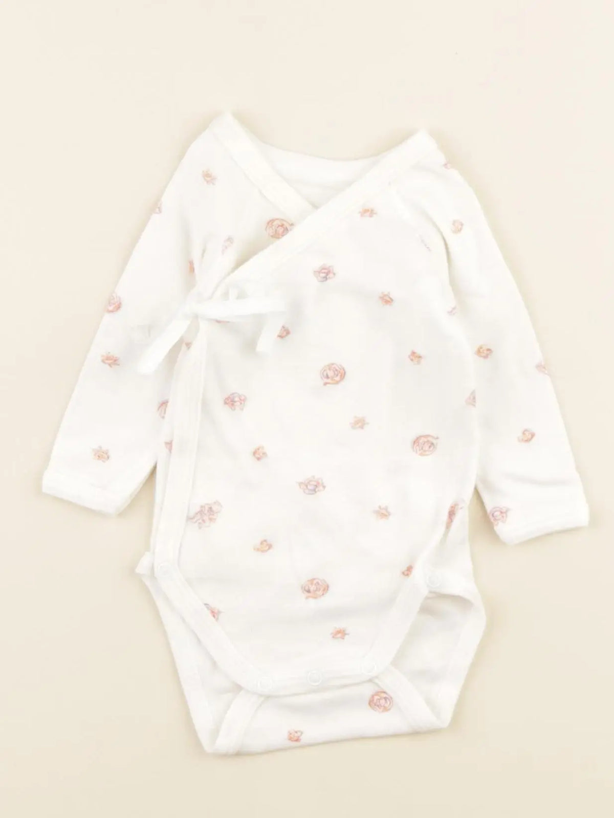 Petit Bateau - body blanc - 1 mois