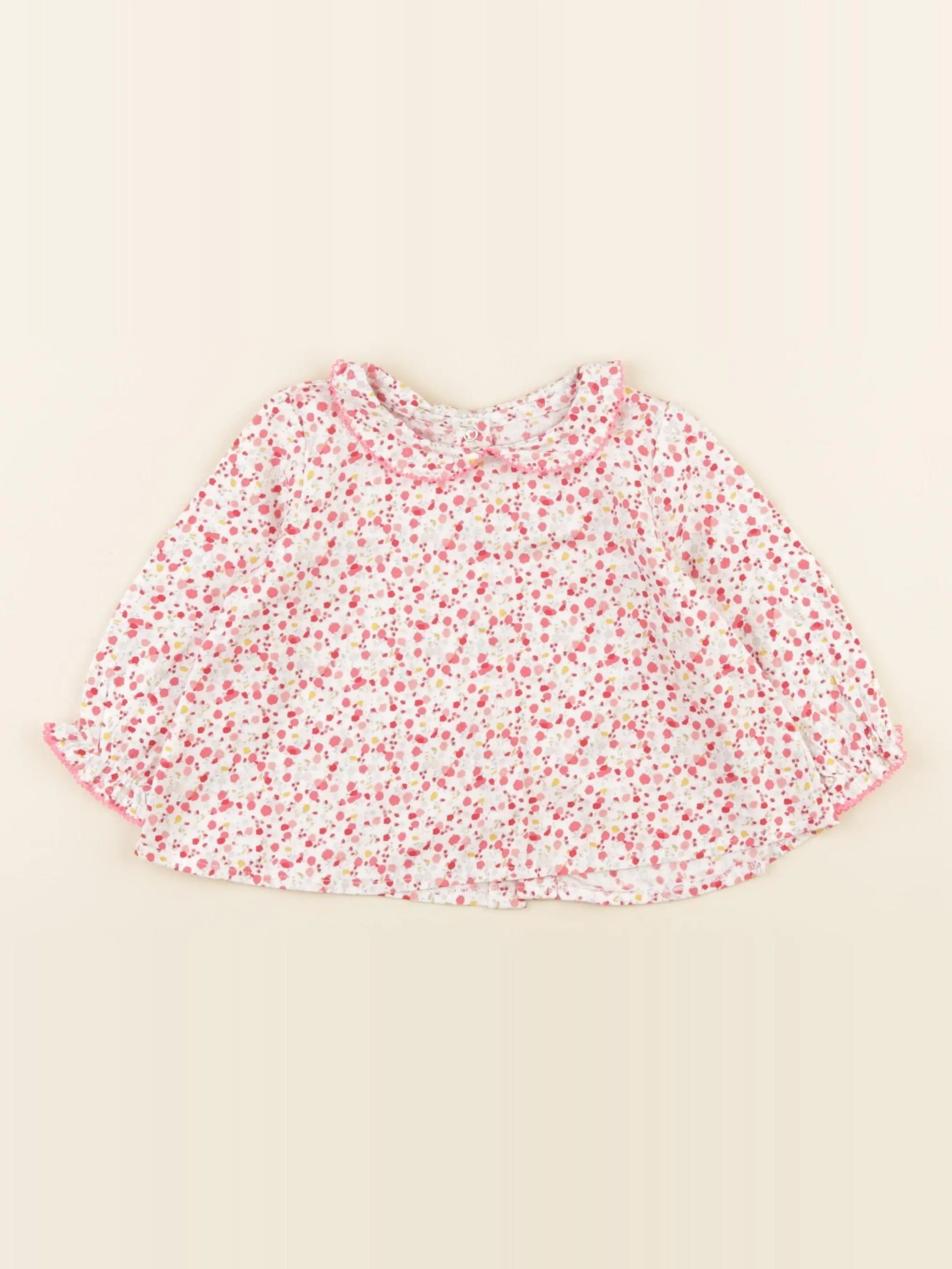 Petit Bateau - blouse rose - 6 mois