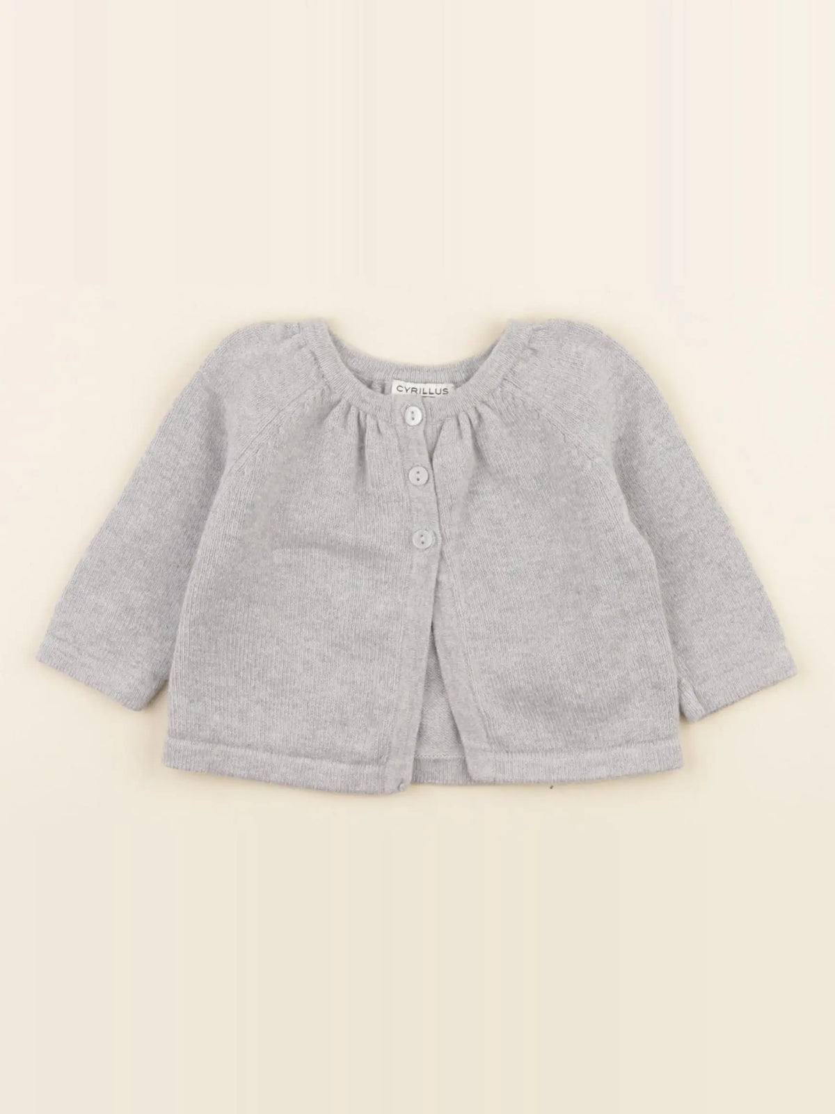 Cyrillus - gilet gris - 6 mois