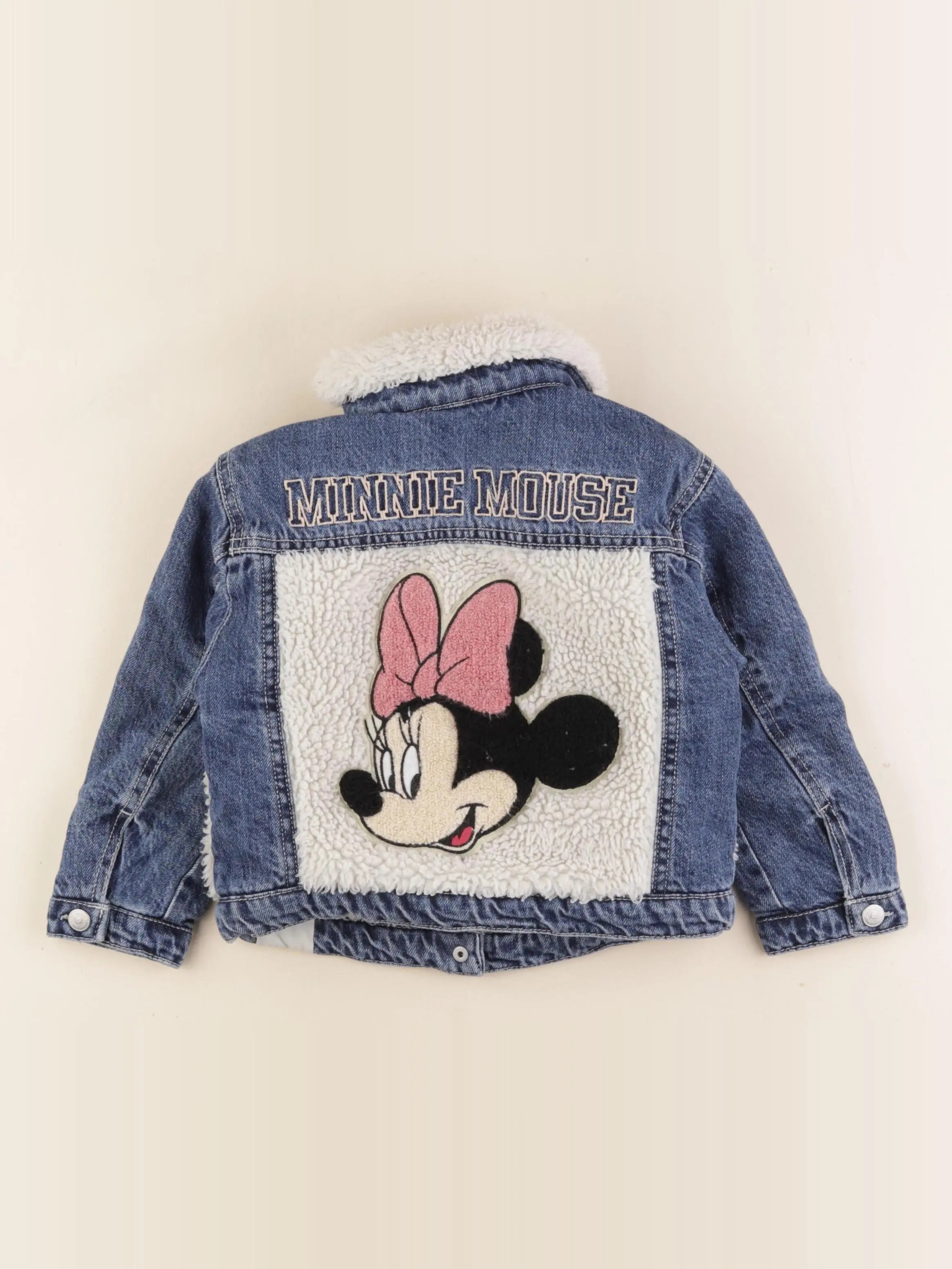 Zara - veste doublé, imprimé au dos bleu - 2/3 ans