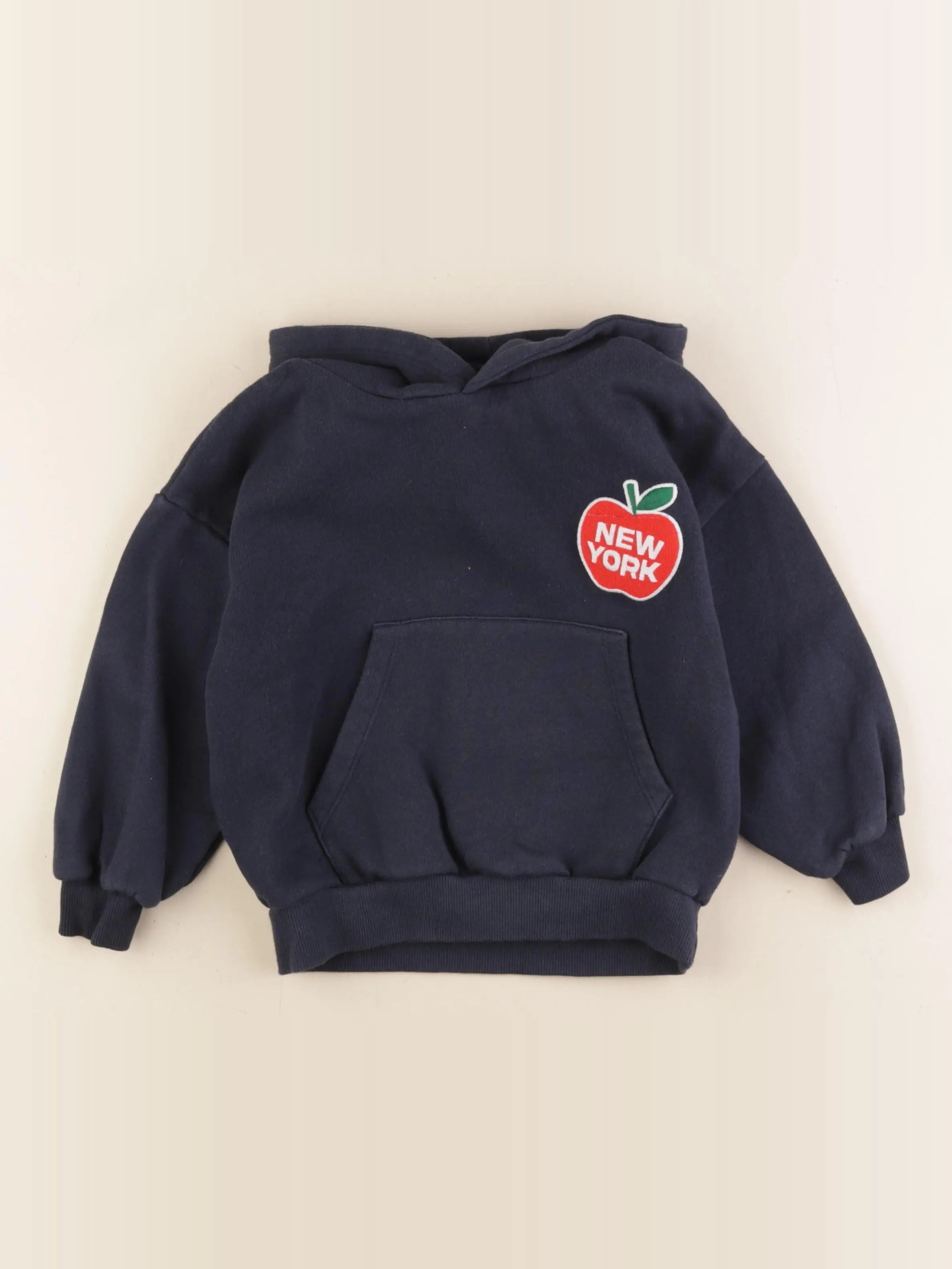 Zara - sweat imprimé au dos bleu - 3 ans