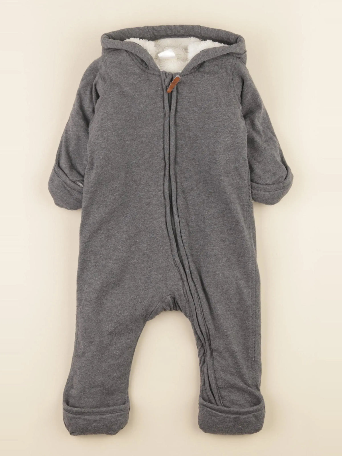 H&M - combi-pilote gris - 4/6 mois