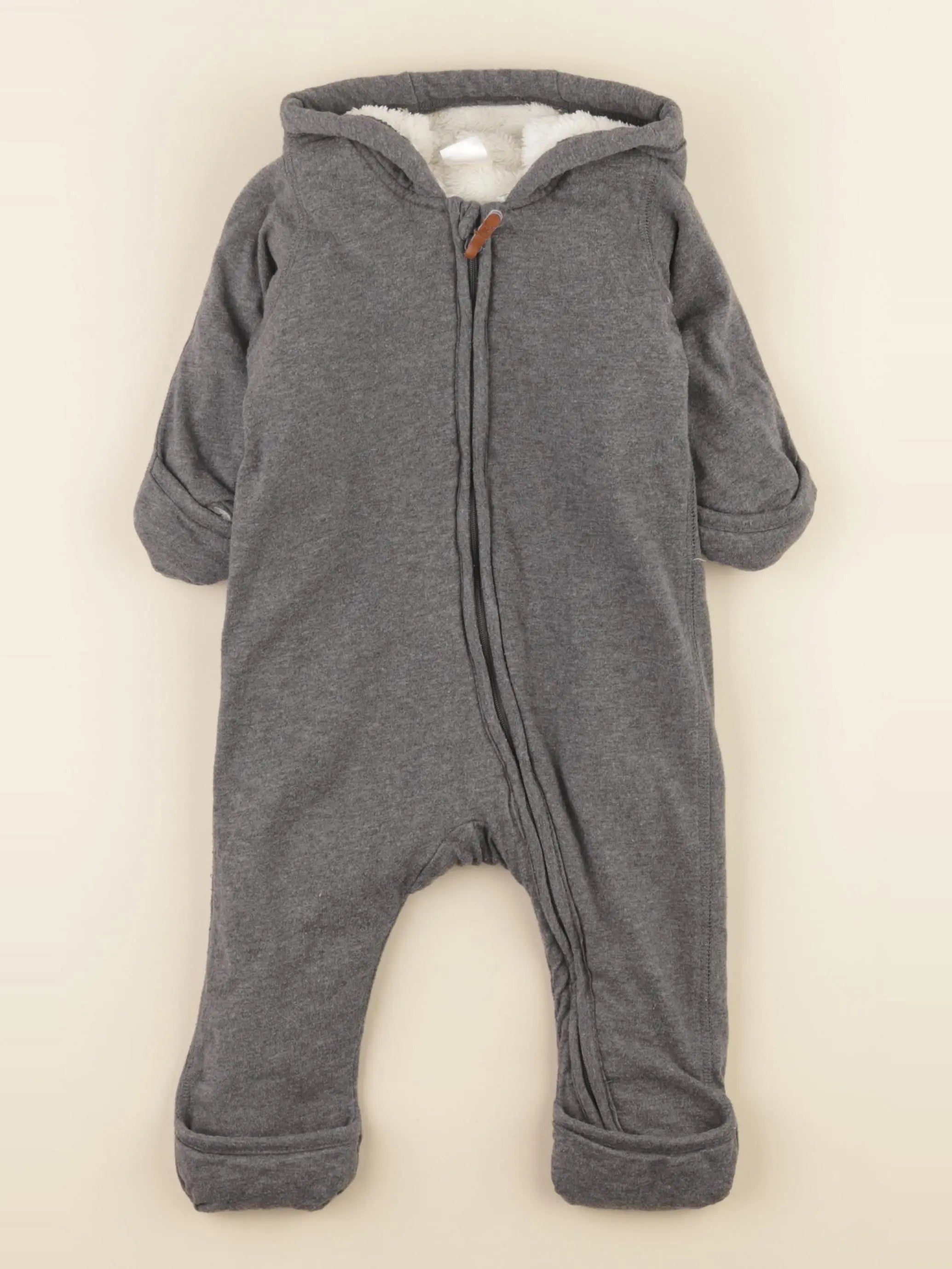 H&M - combi-pilote gris - 4/6 mois
