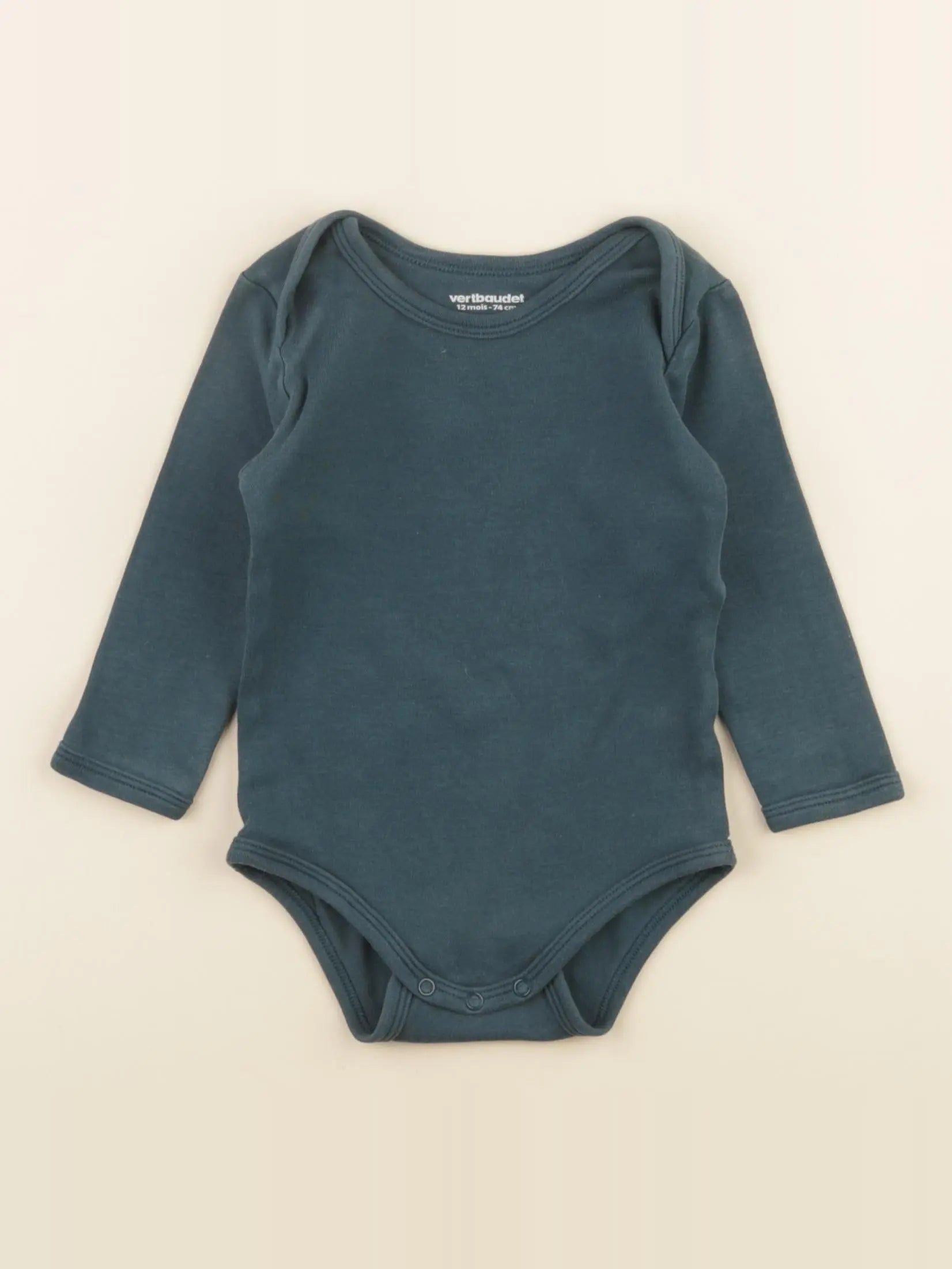 Vertbaudet - body vert - 12 mois