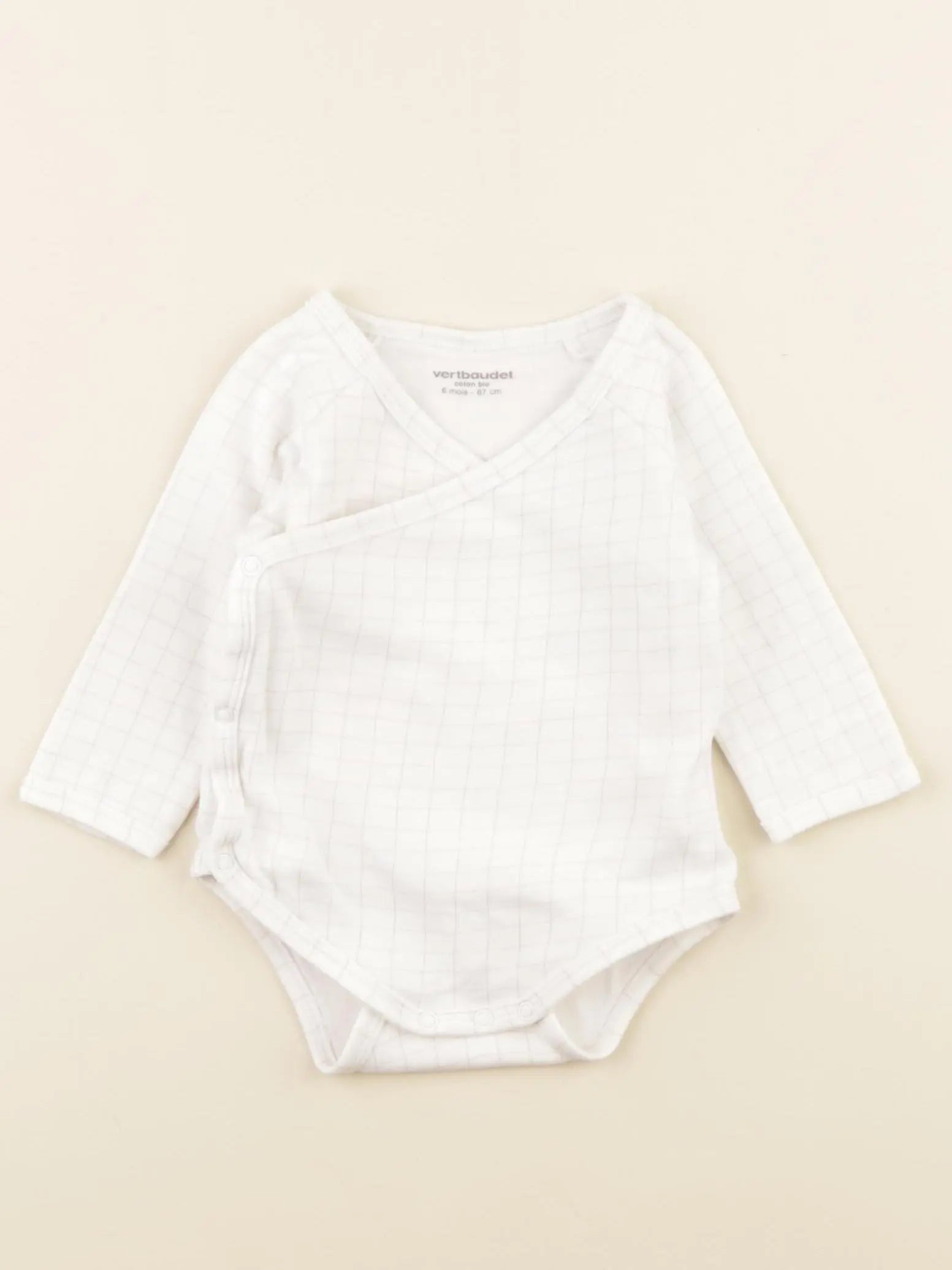 Vertbaudet - body rose - 6 mois