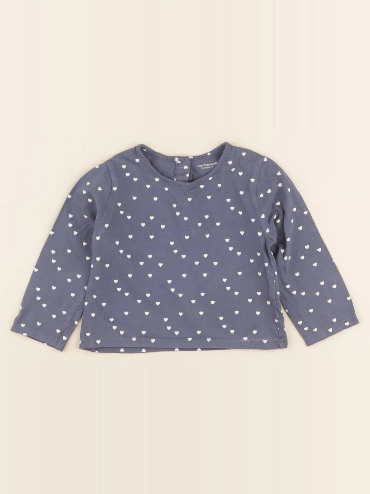 Vertbaudet - tee-shirt bleu - 18 mois
