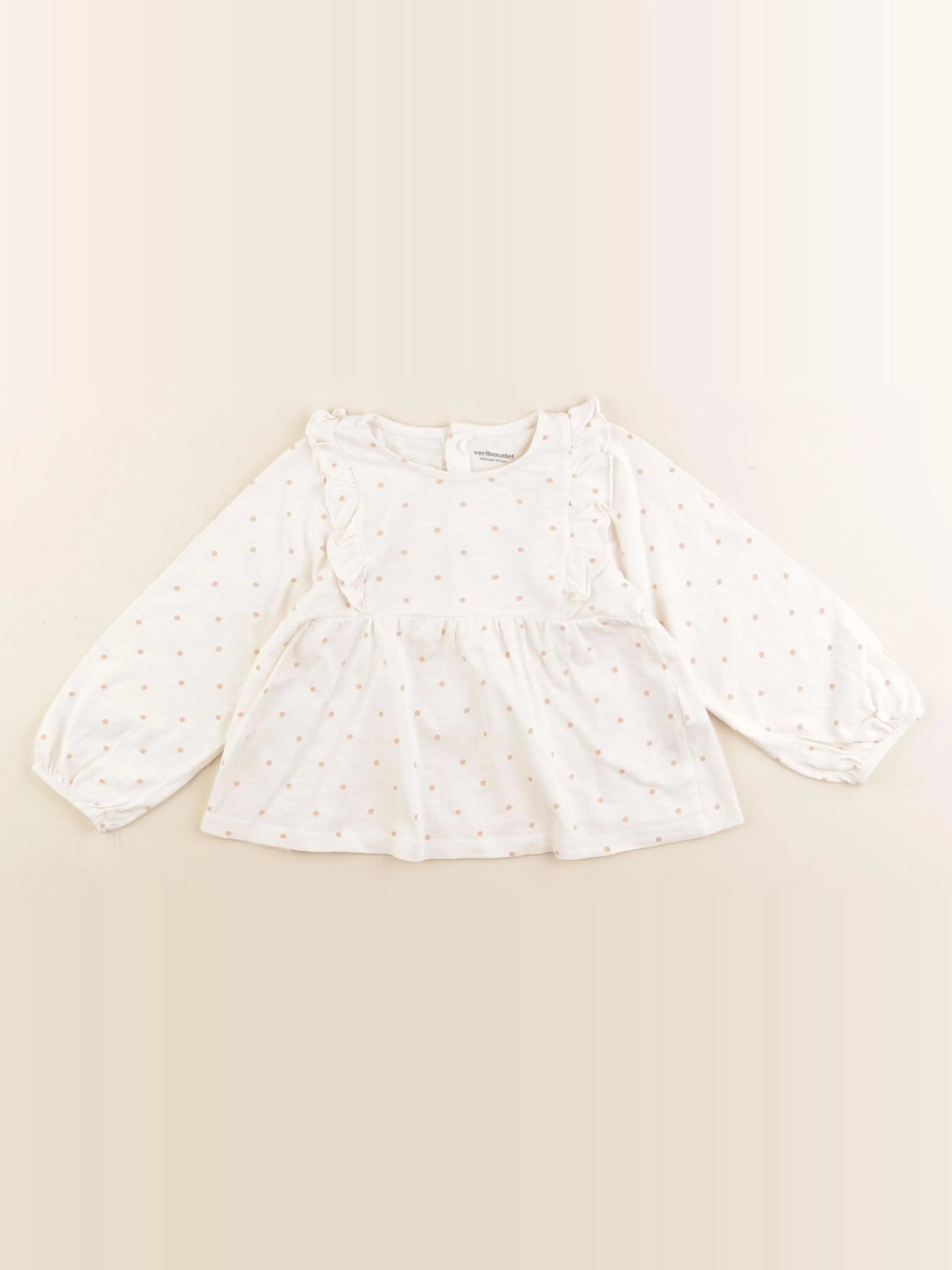 Vertbaudet - tee-shirt blanc - 36 mois