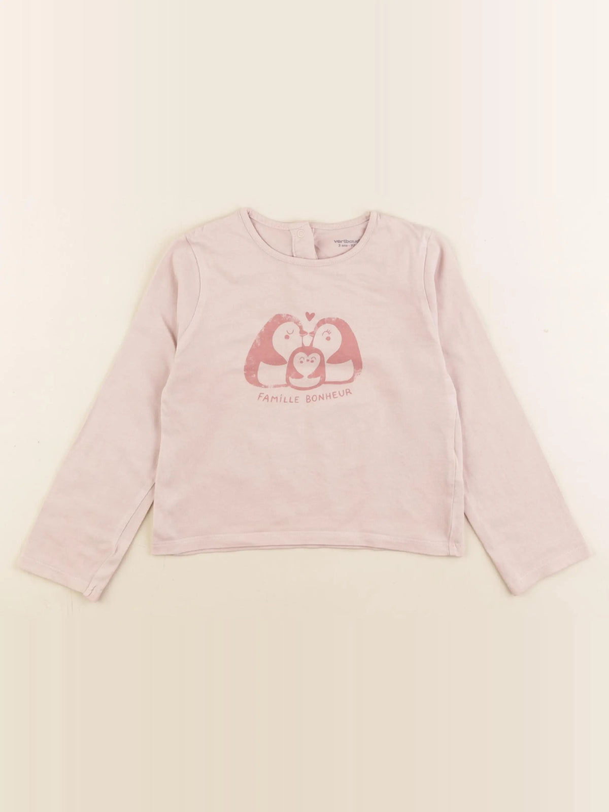 Vertbaudet - tee-shirt rose - 3 ans