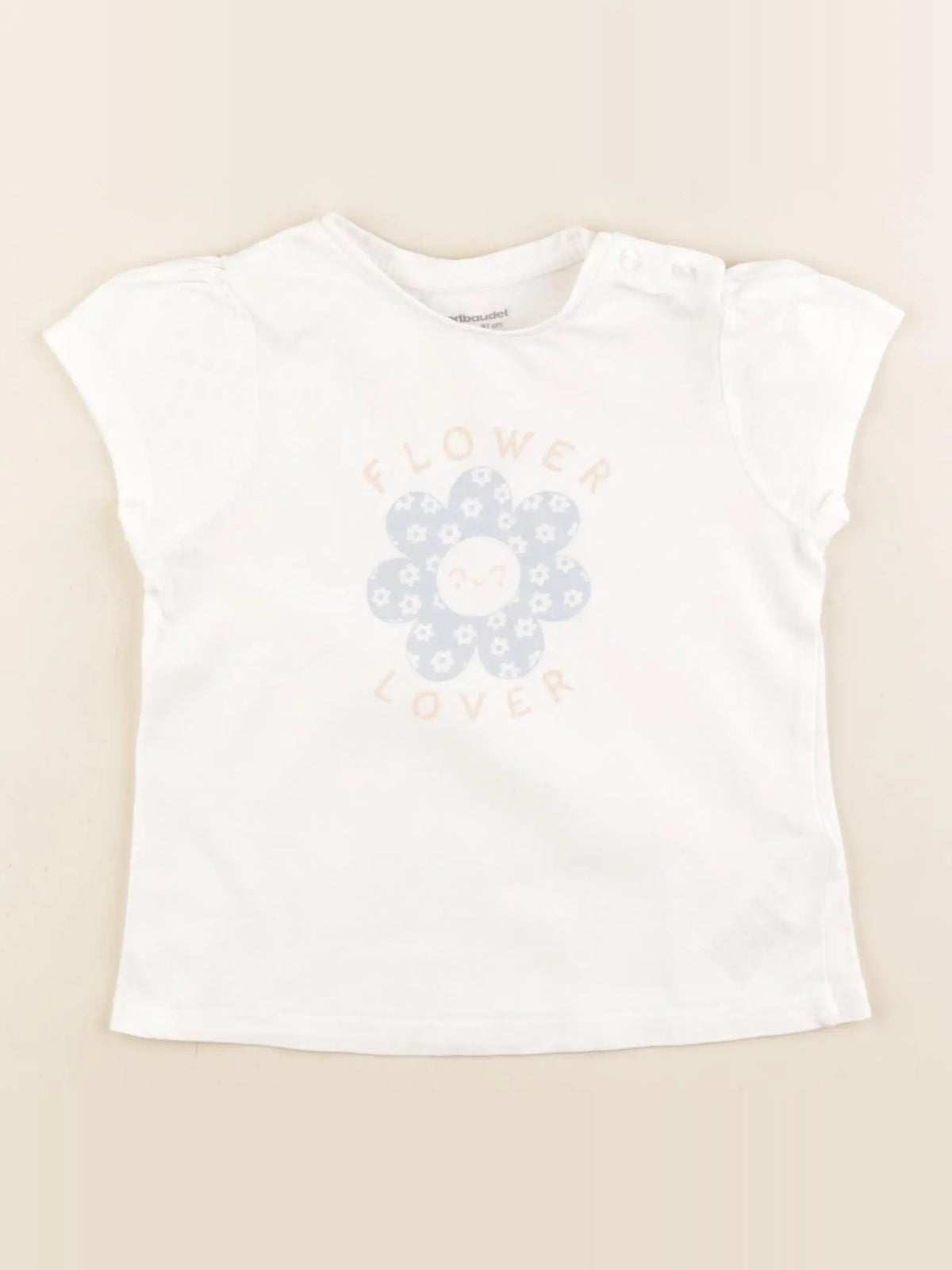 Vertbaudet - tee-shirt blanc - 36 mois