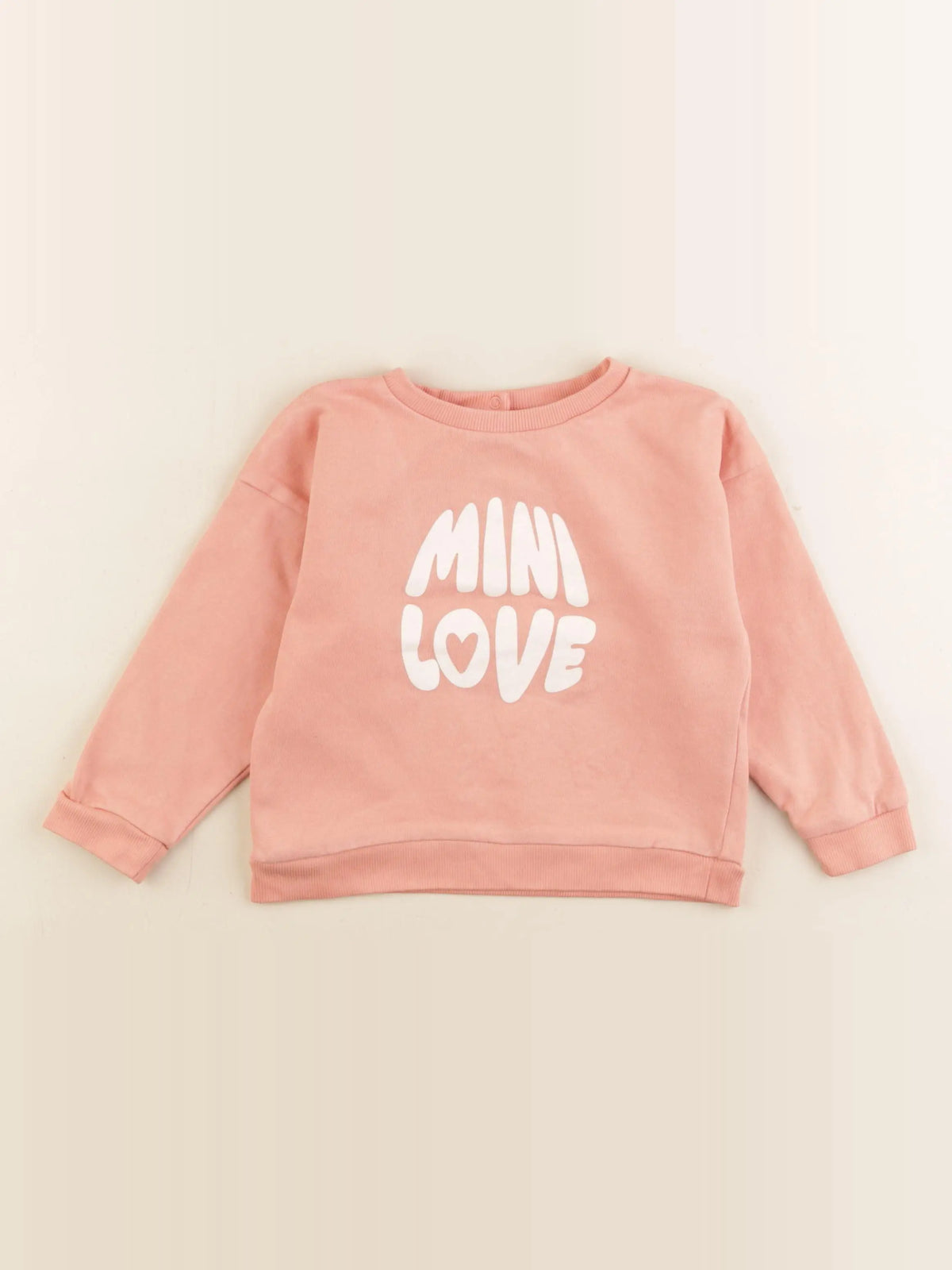 Vertbaudet - sweat orange - 36 mois