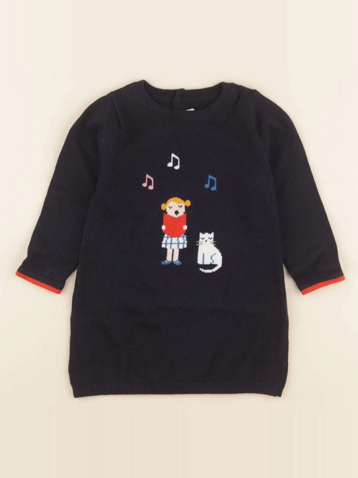 Jacadi - robe bleu - 24 mois