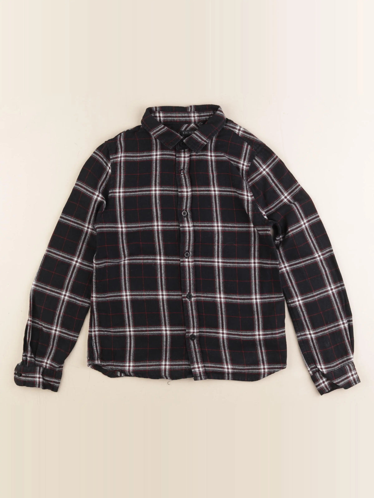 IKKS - chemise imprimé au dos noir - 8 ans