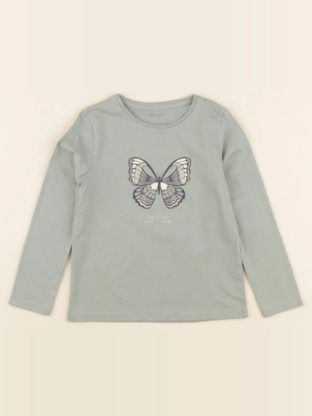 Vertbaudet - tee-shirt vert - 4 ans