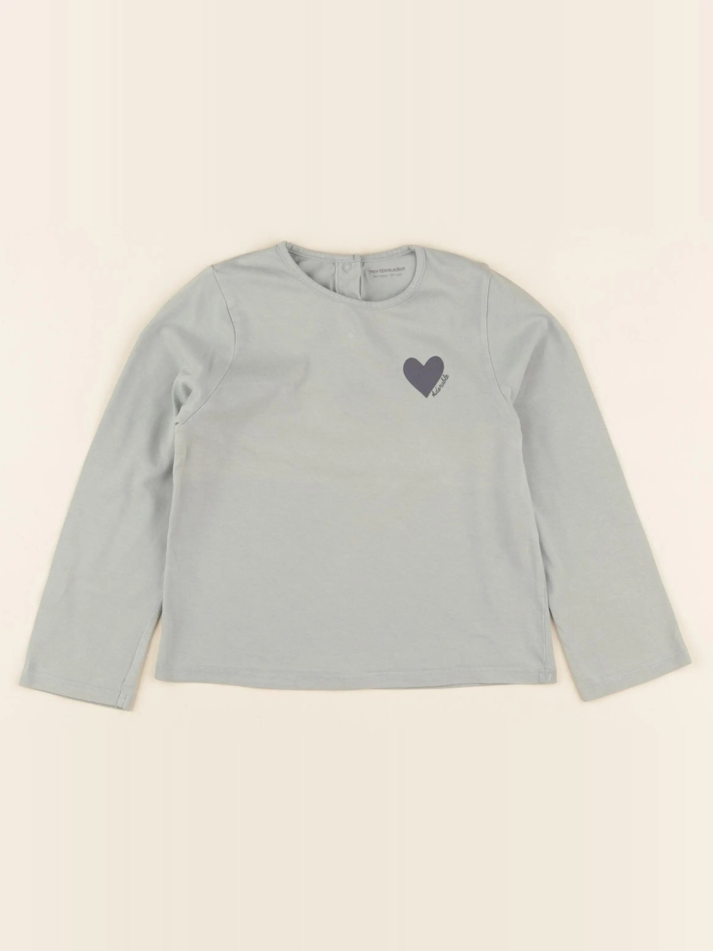 Vertbaudet - tee-shirt vert - 36 mois