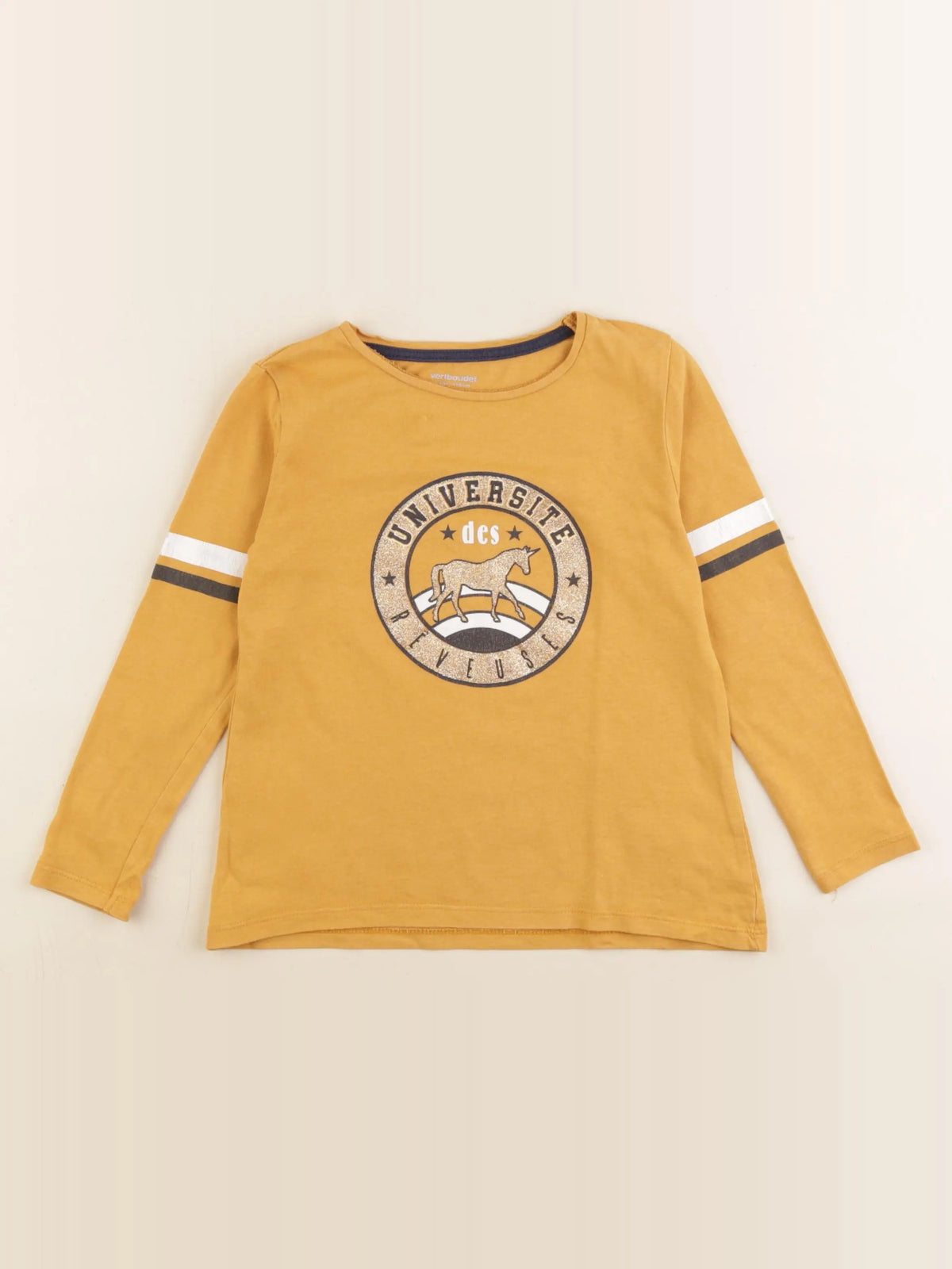 Vertbaudet - tee-shirt jaune - 5 ans