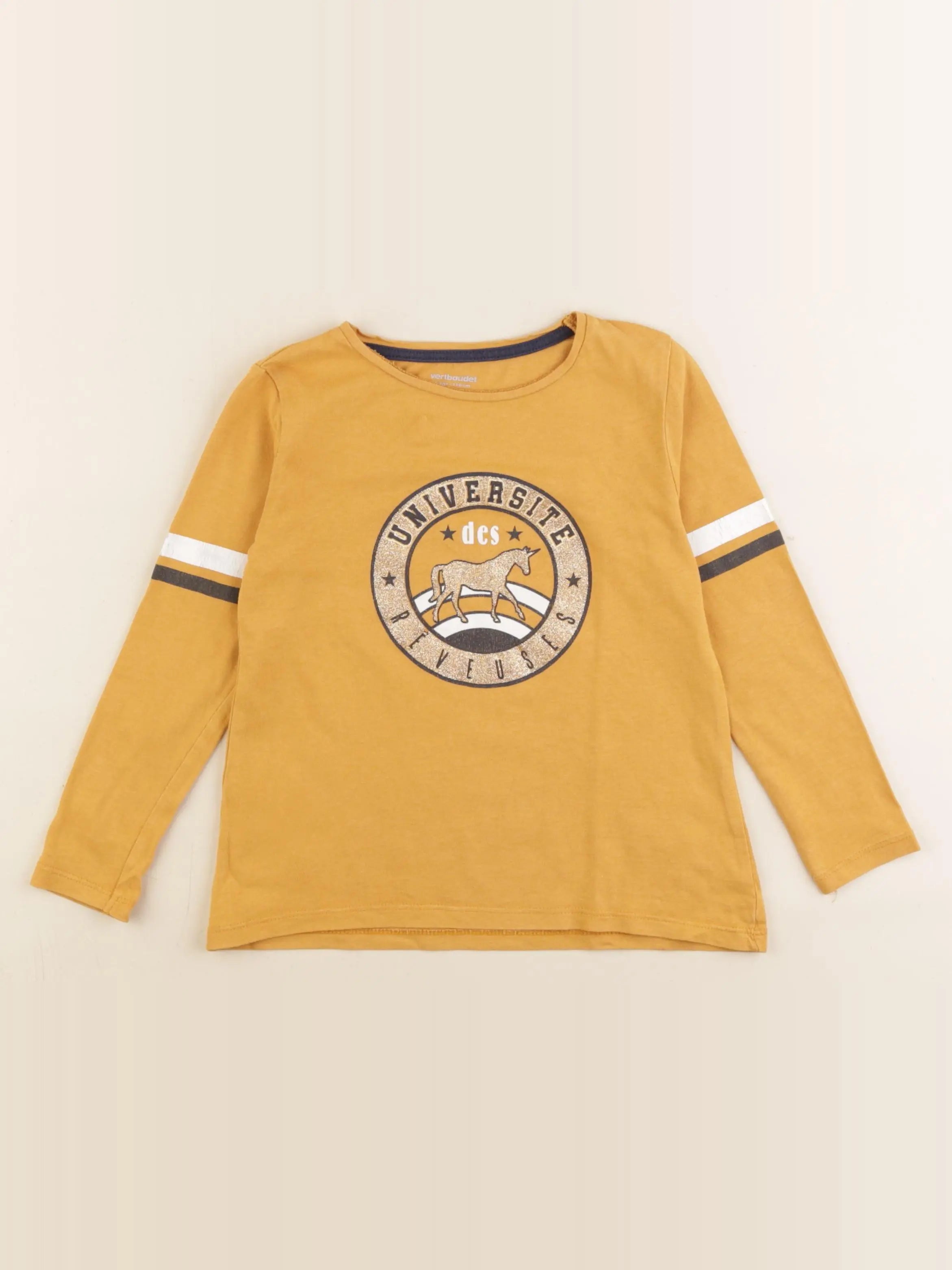 Vertbaudet - tee-shirt jaune - 5 ans