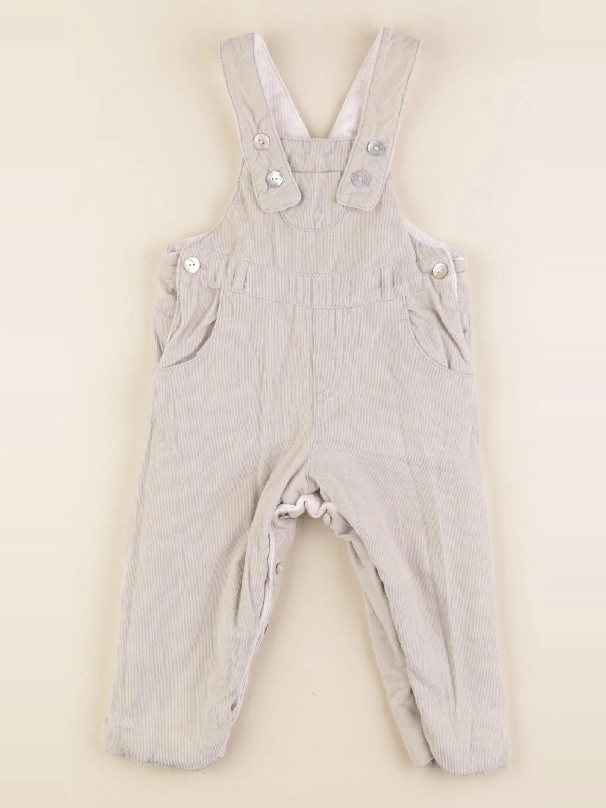 Tartine & Chocolat - salopette réversible rose, beige - 18 mois