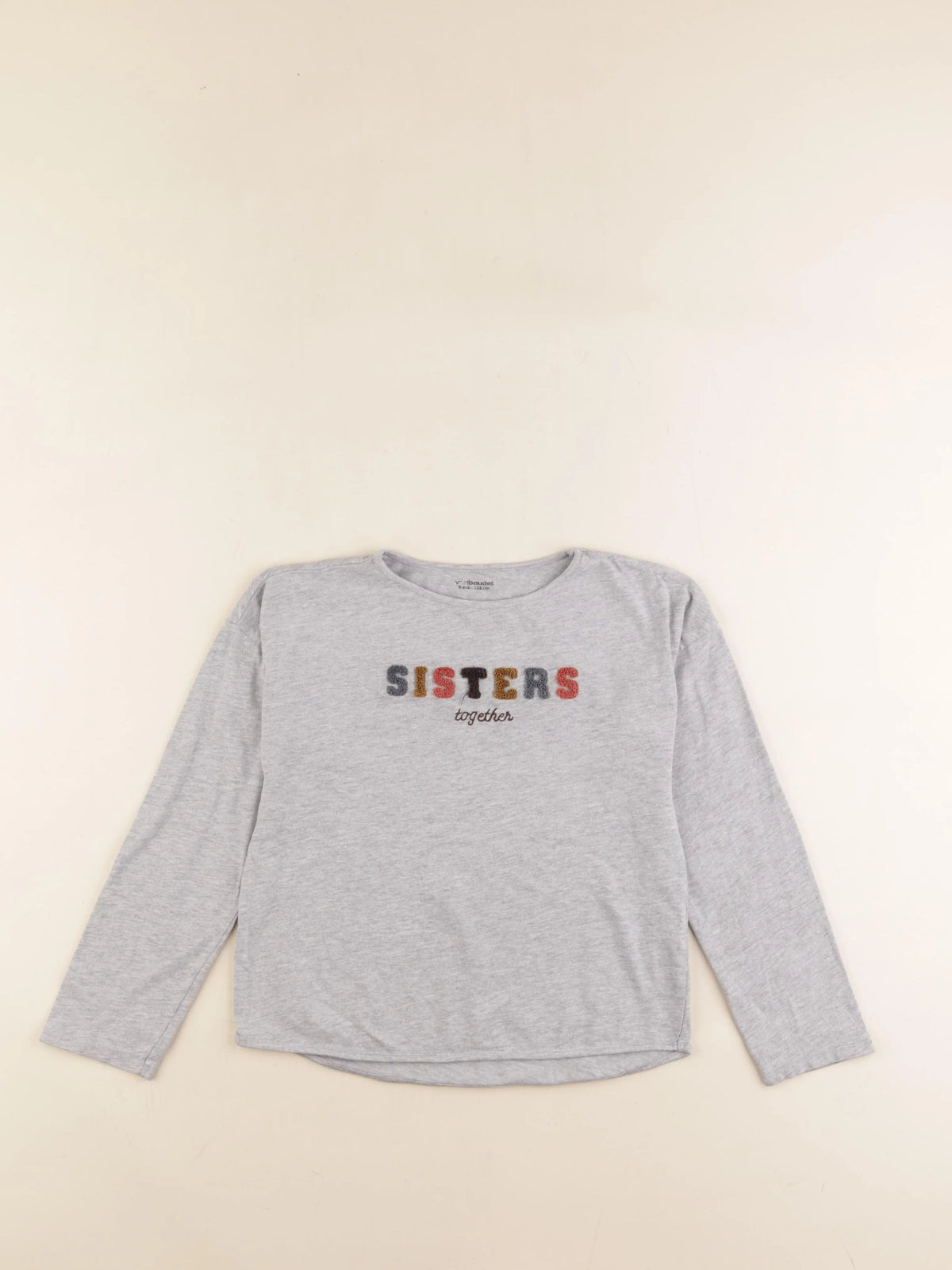 Vertbaudet - tee-shirt gris - 8 ans