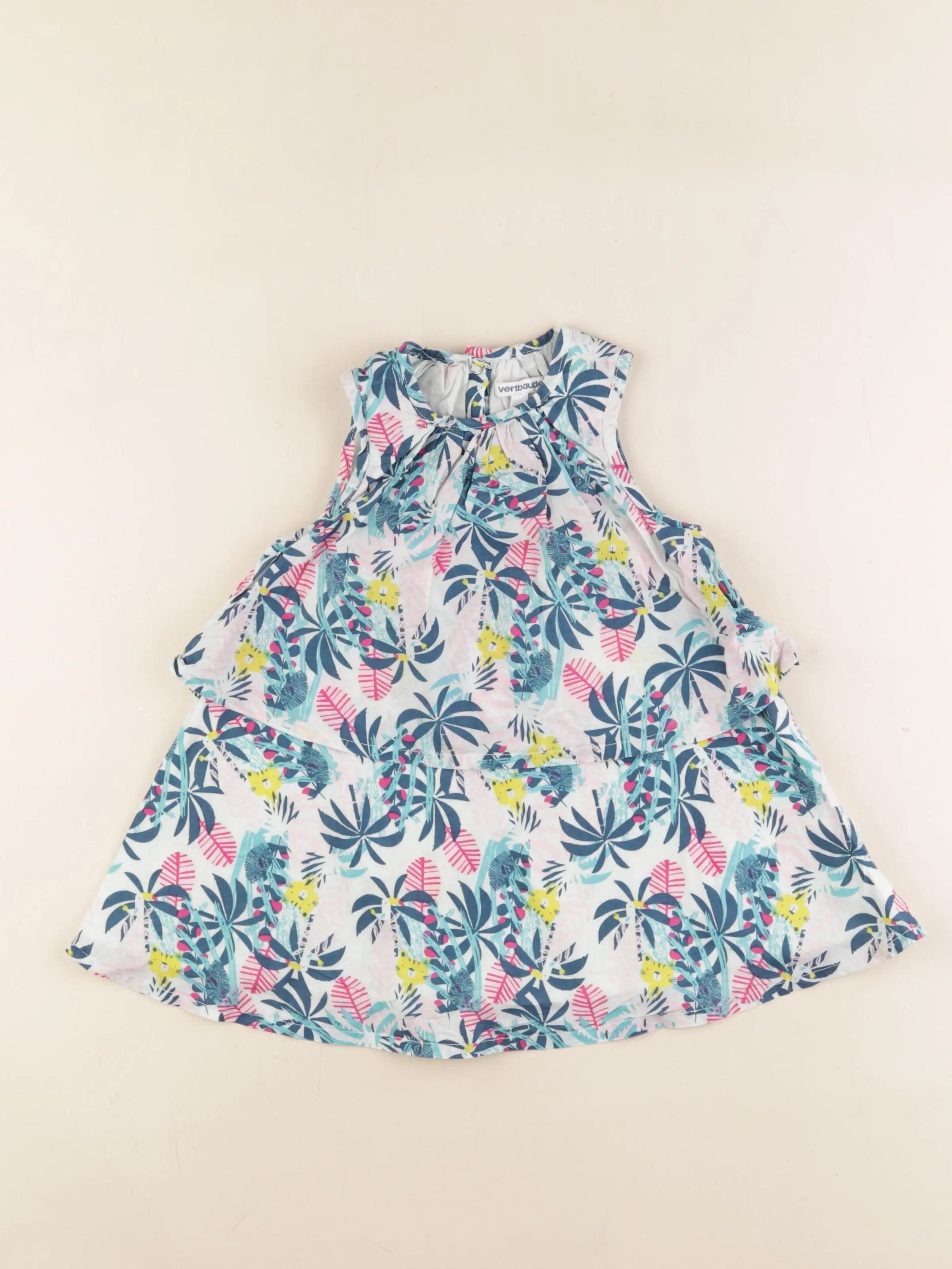 Vertbaudet - robe multicolore - 36 mois